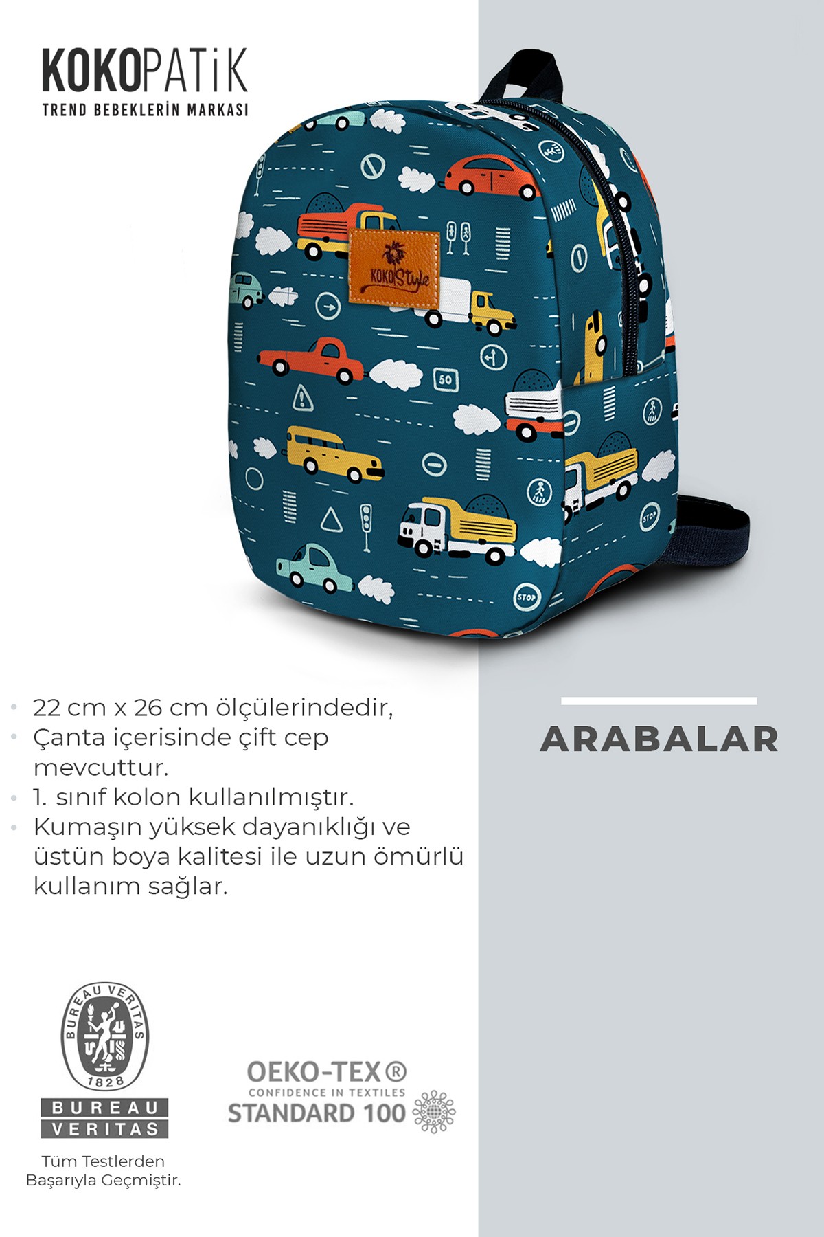 Alphabet Pattern Small Size Nursery Bag
