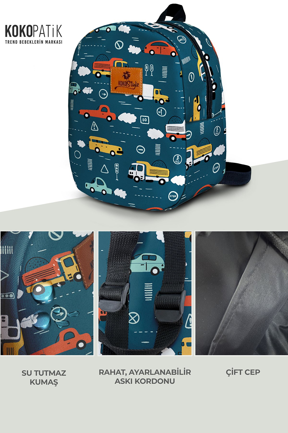 Alphabet Pattern Small Size Nursery Bag