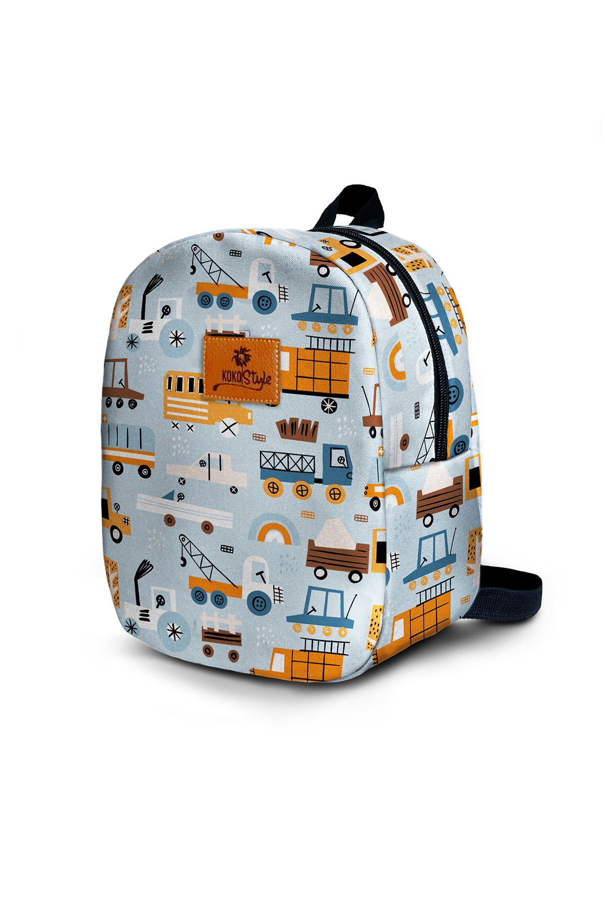 Construction Machinery Pattern Small Size Nursery Bag