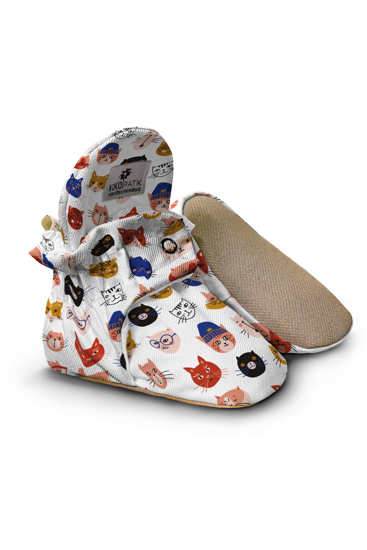 Cat Face Baby Booties – Adorable Non-Slip Cotton Slippers for Little Cat Lovers