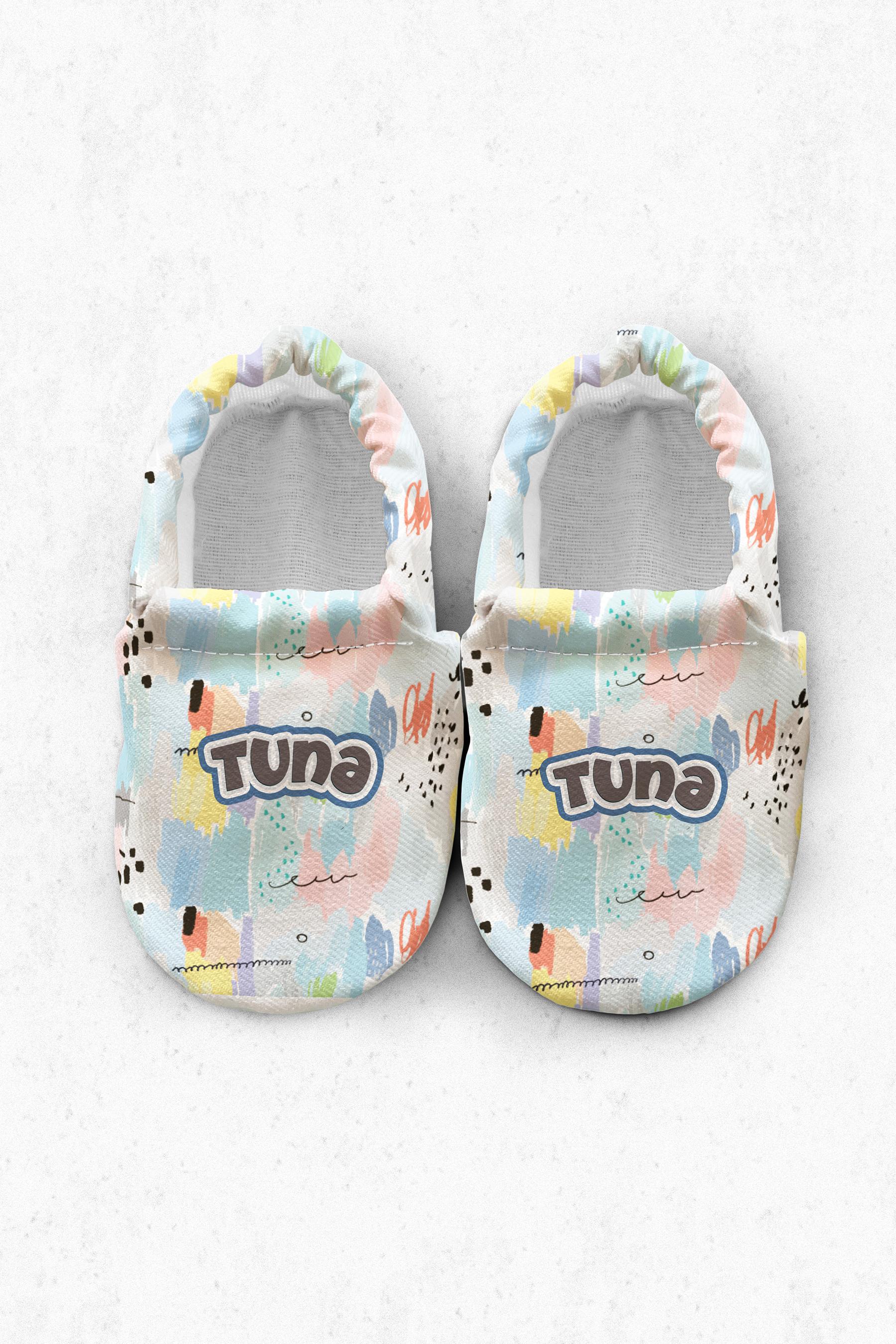 Kokopatik,Kaydırmaz Taban,Ev Kreş Patiği,Unisex Bebek Patiği,Pamuklu Yenidoğan Patik,Rengarenk Desenli Patik