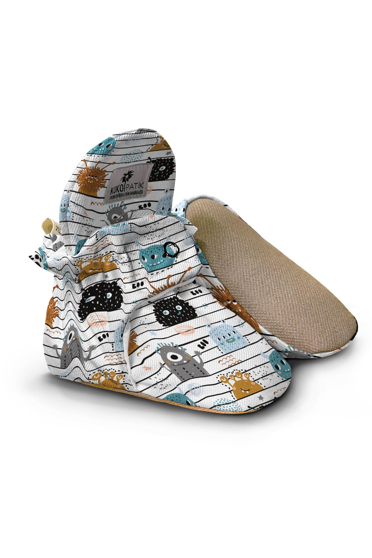 Little Germs Baby Booties – Fun & Colorful Non-Slip Cotton Slippers for Playful Toddlers