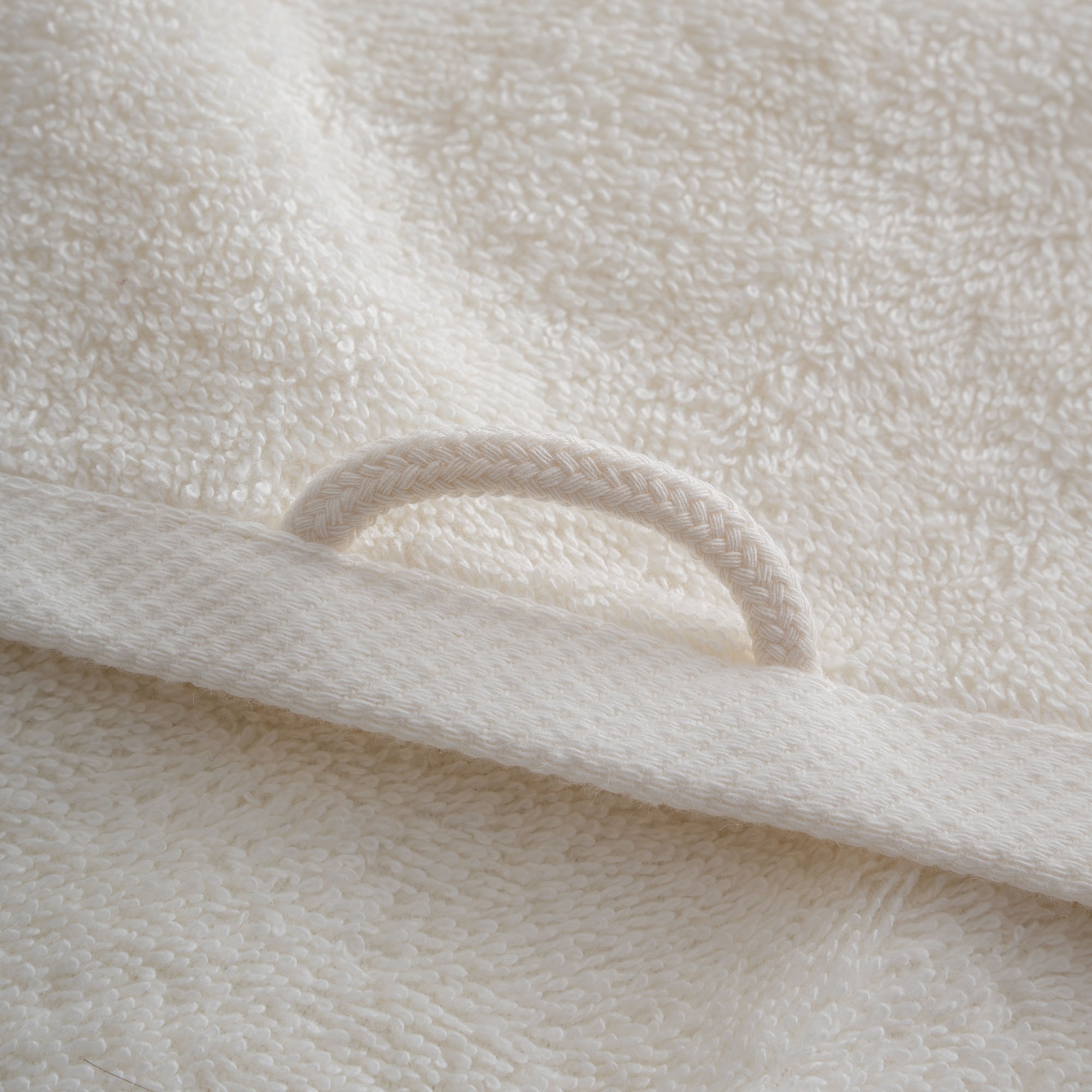 Galya Yüz Havlusu Organik Pamuk Kapok Bordürlü Krem-Yeşil