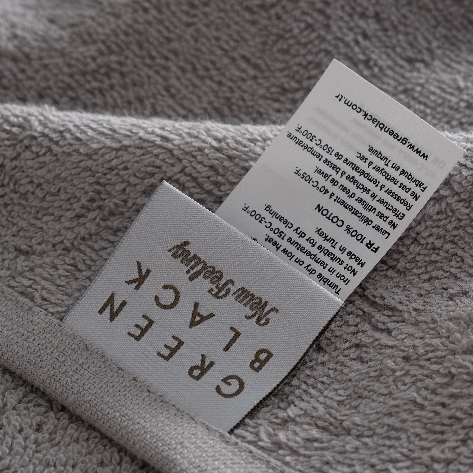 Aya 2'li Banyo Havlusu Gri