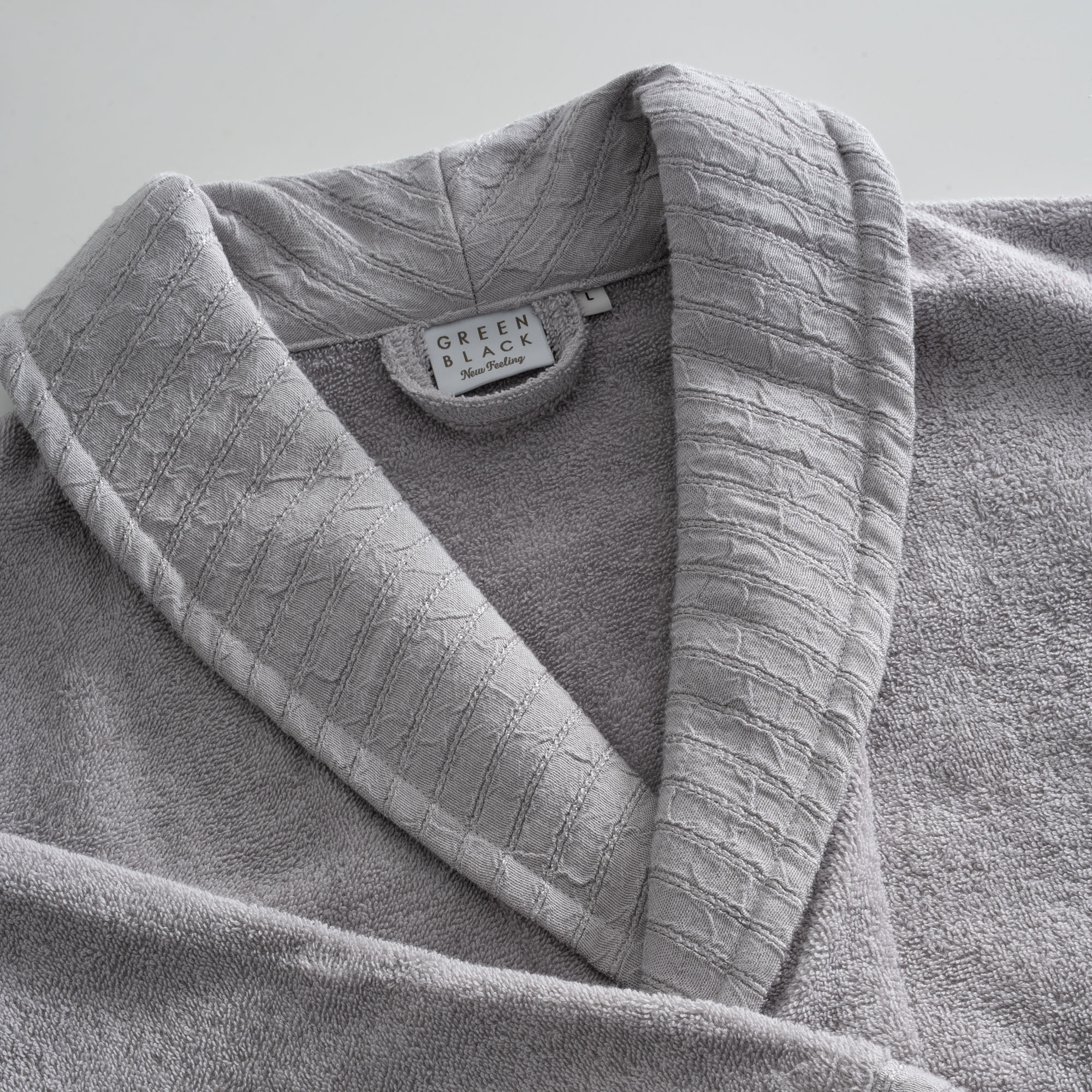 Rosalya Aile Bornoz Seti Pudra M / Gri L