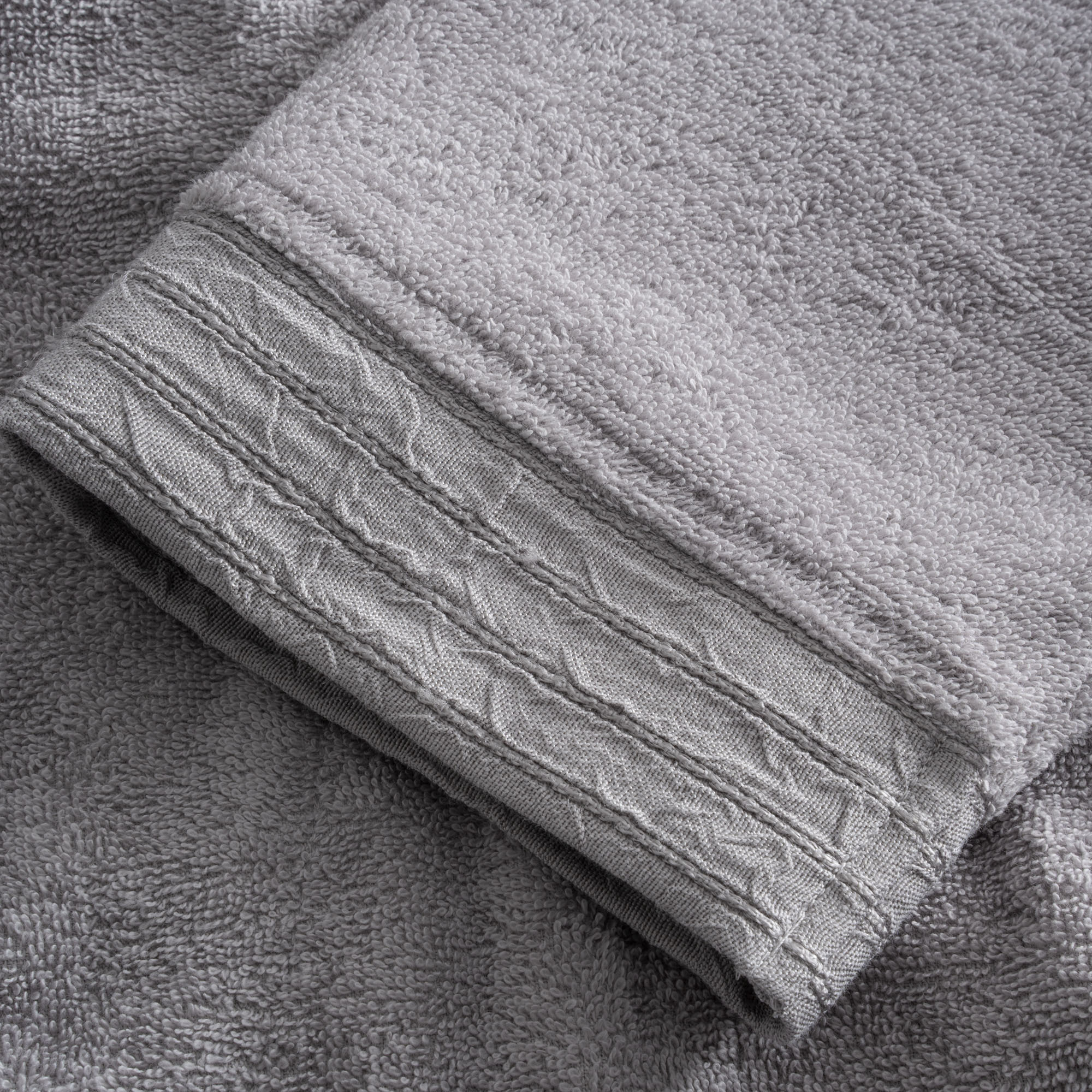 Rosalya Aile Bornoz Seti Pudra M / Gri L