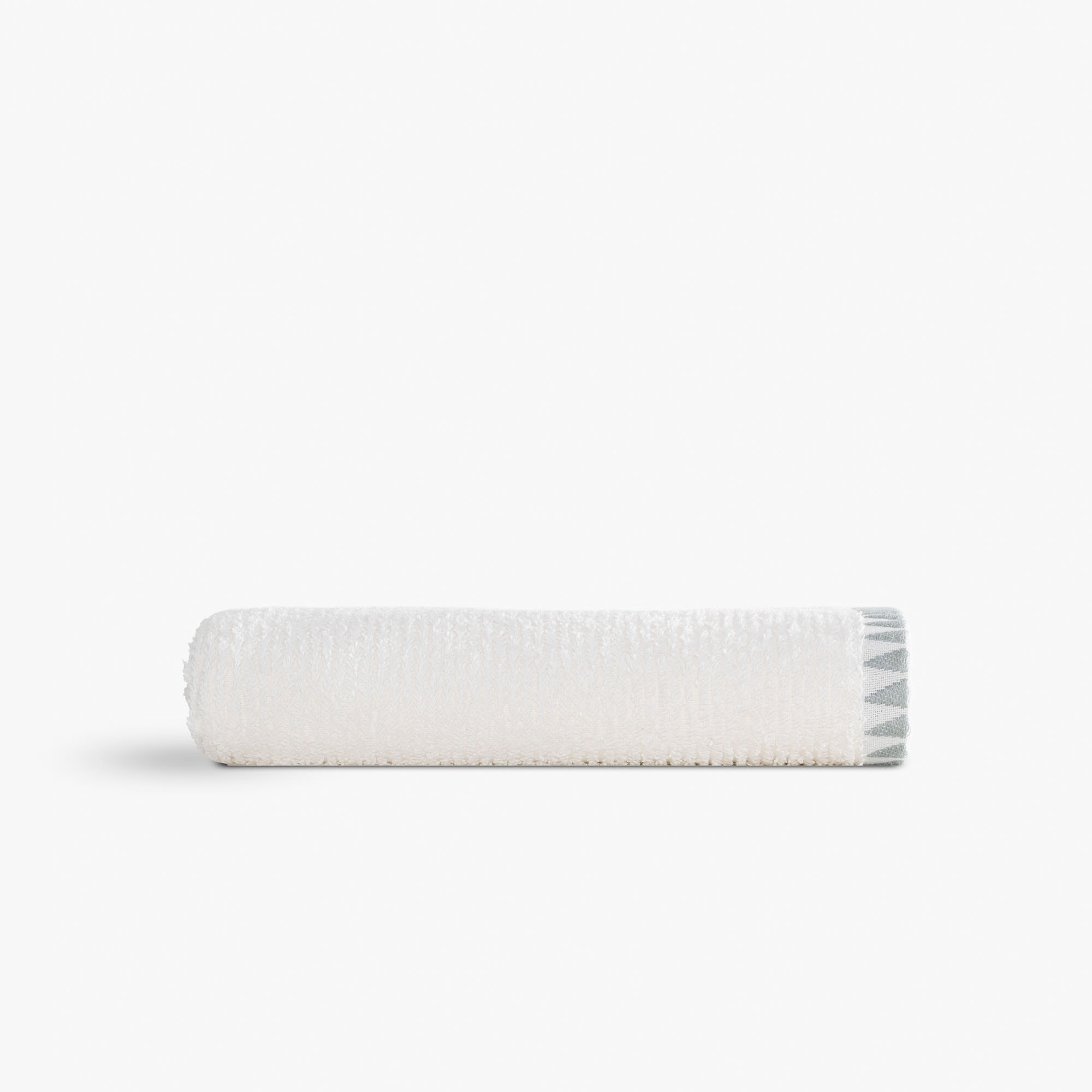 Tria Yüz Havlusu Jakarlı Krem-Mint