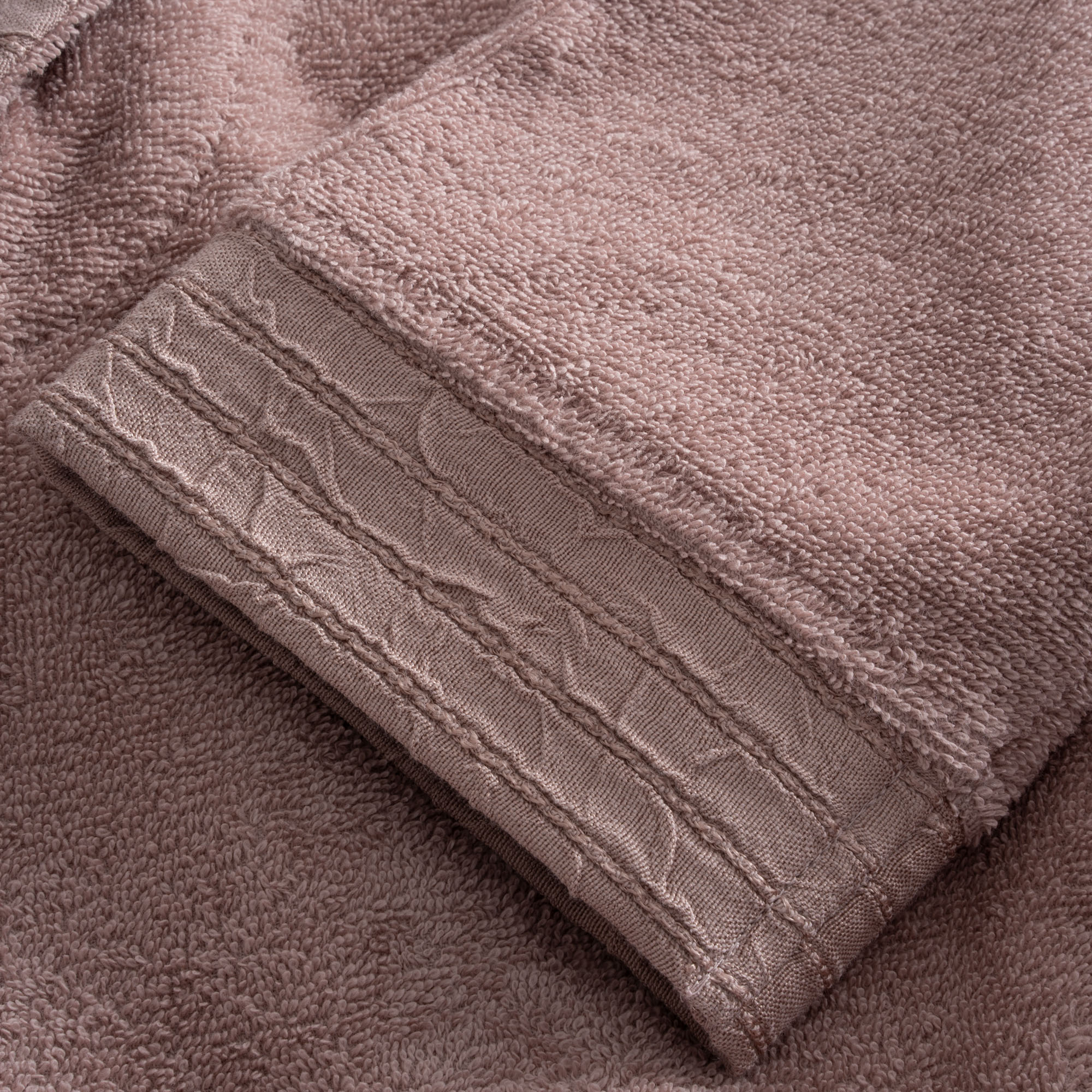 Rosalya Aile Bornoz Seti Pudra M / Gri L