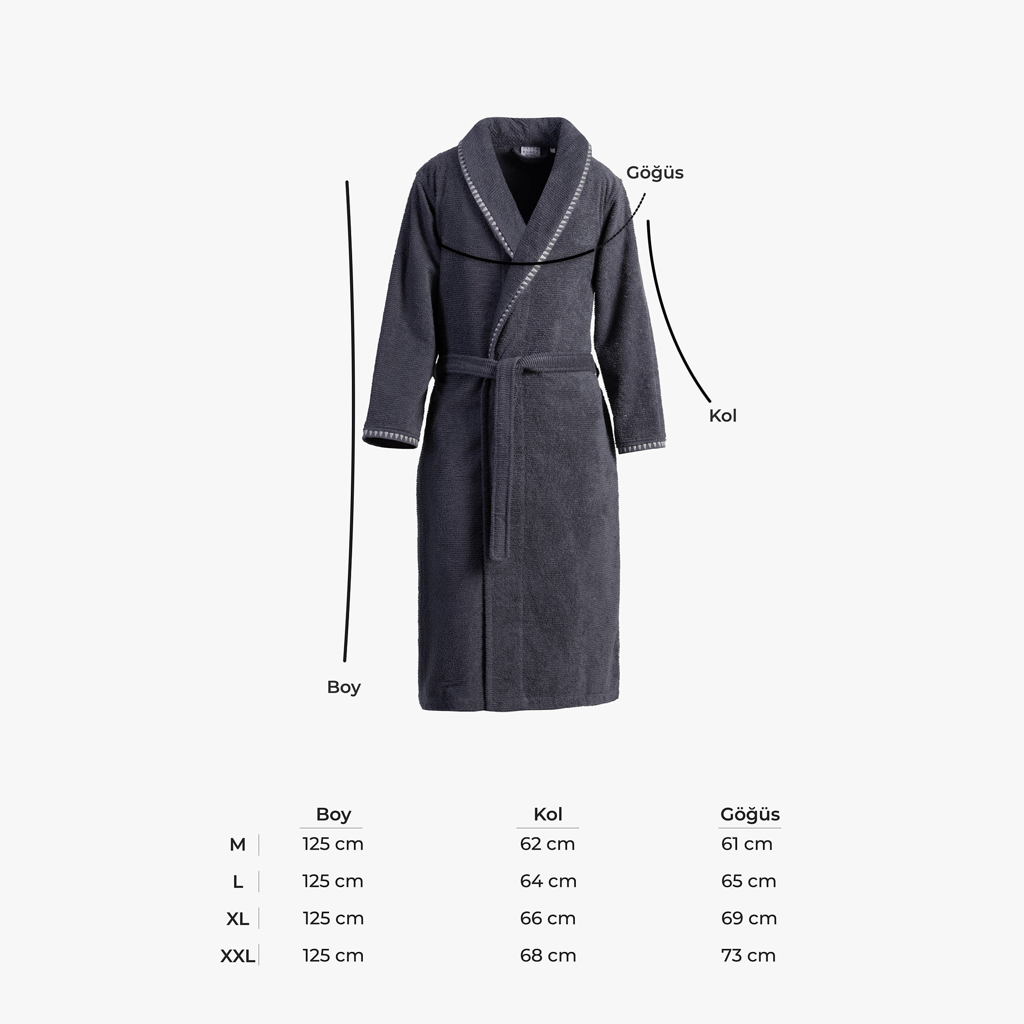 Tria Erkek Bornoz Lacivert