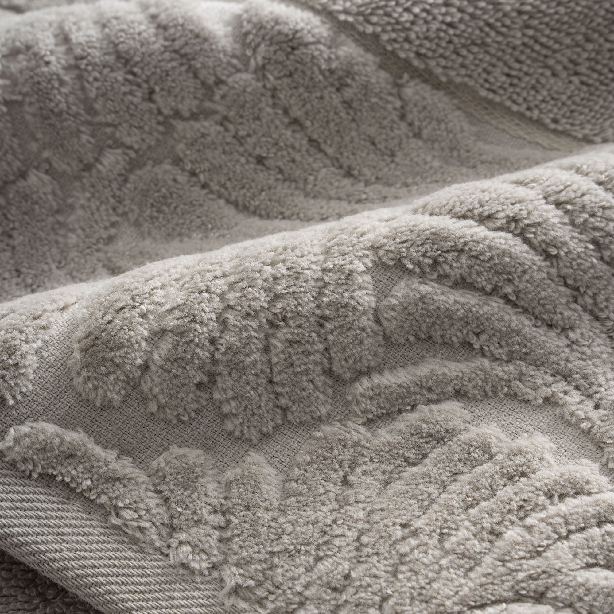 Fiorina Banyo Havlusu Jakarlı Bej