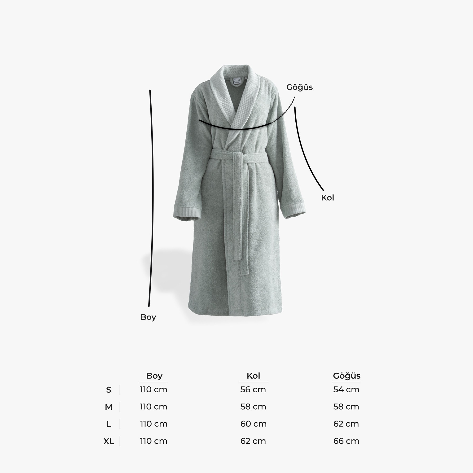 Lara Kadın Bornoz Yeşil