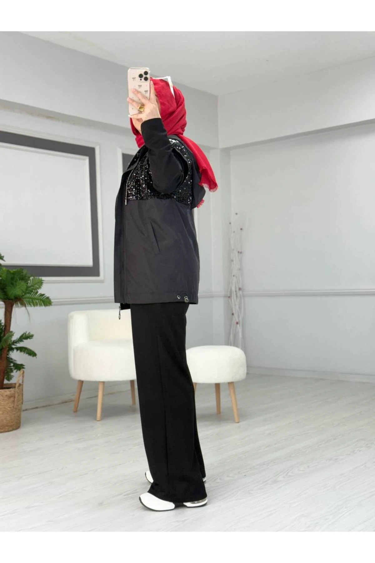 Camelya PUL PAYET VE PARAŞÜT GARNİLİ ÜÇLÜ TAKIM 10706