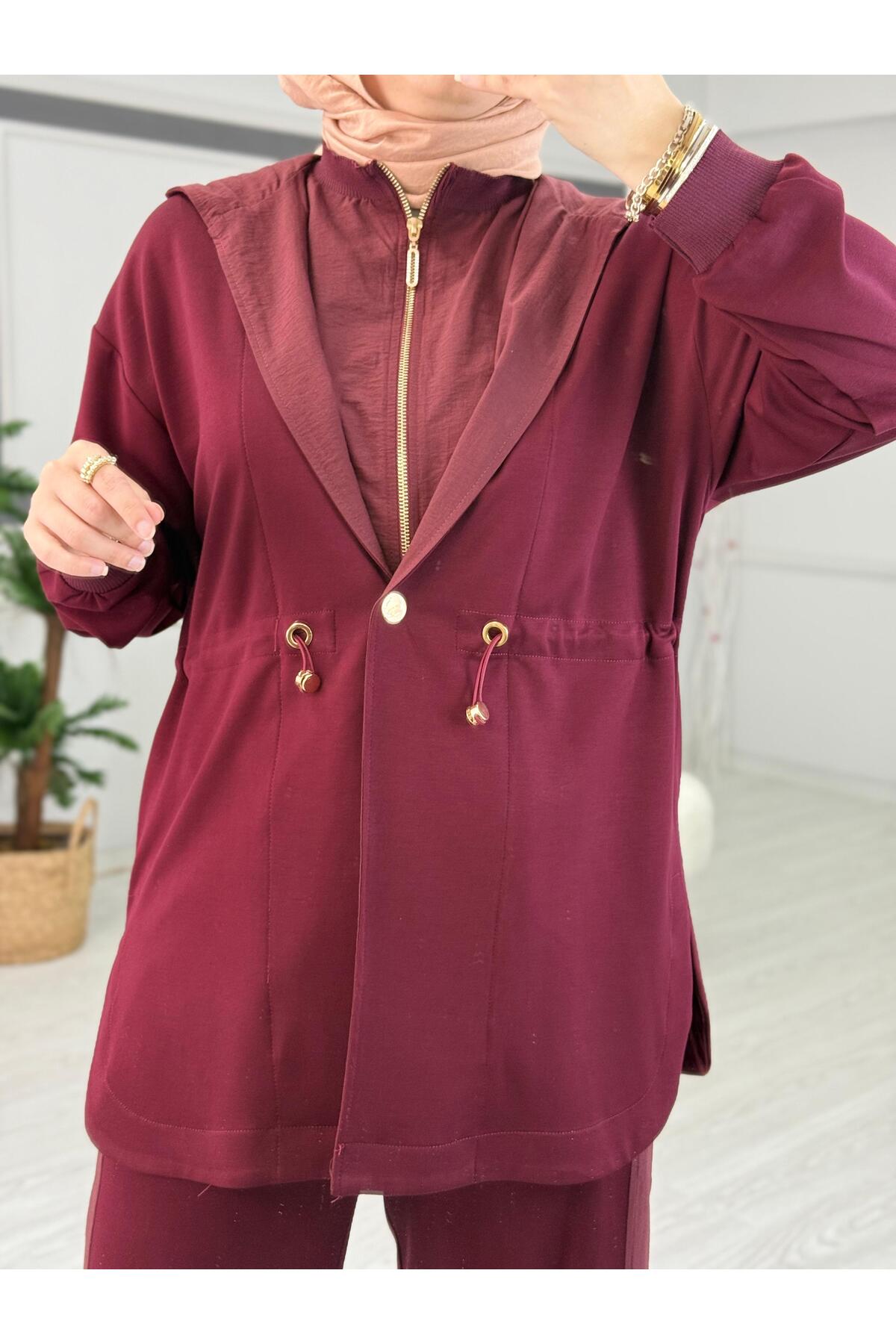 Camelya PARAŞÜT KUMAŞ GARNİLİ BAMBIRLI İKİLİ TAKIM 10705