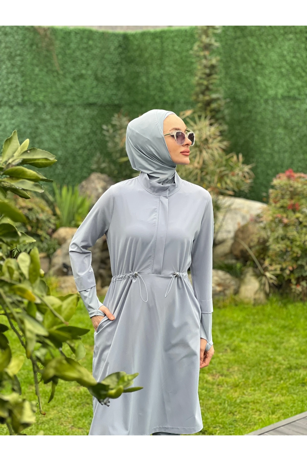 Camelya Yeni Sezon Tesettür Mayo Dört Parça 10358