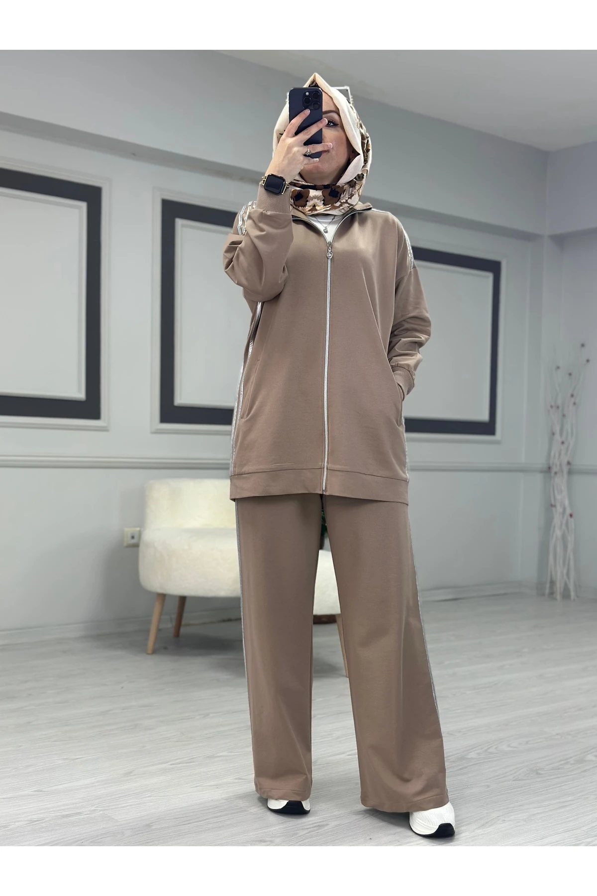 CAMELYA İKİLİ TESETTÜR EŞOFMAN TAKIMI