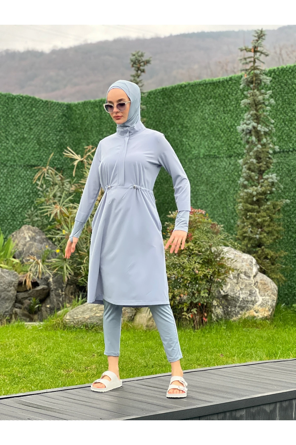 Camelya Yeni Sezon Tesettür Mayo Dört Parça 10358