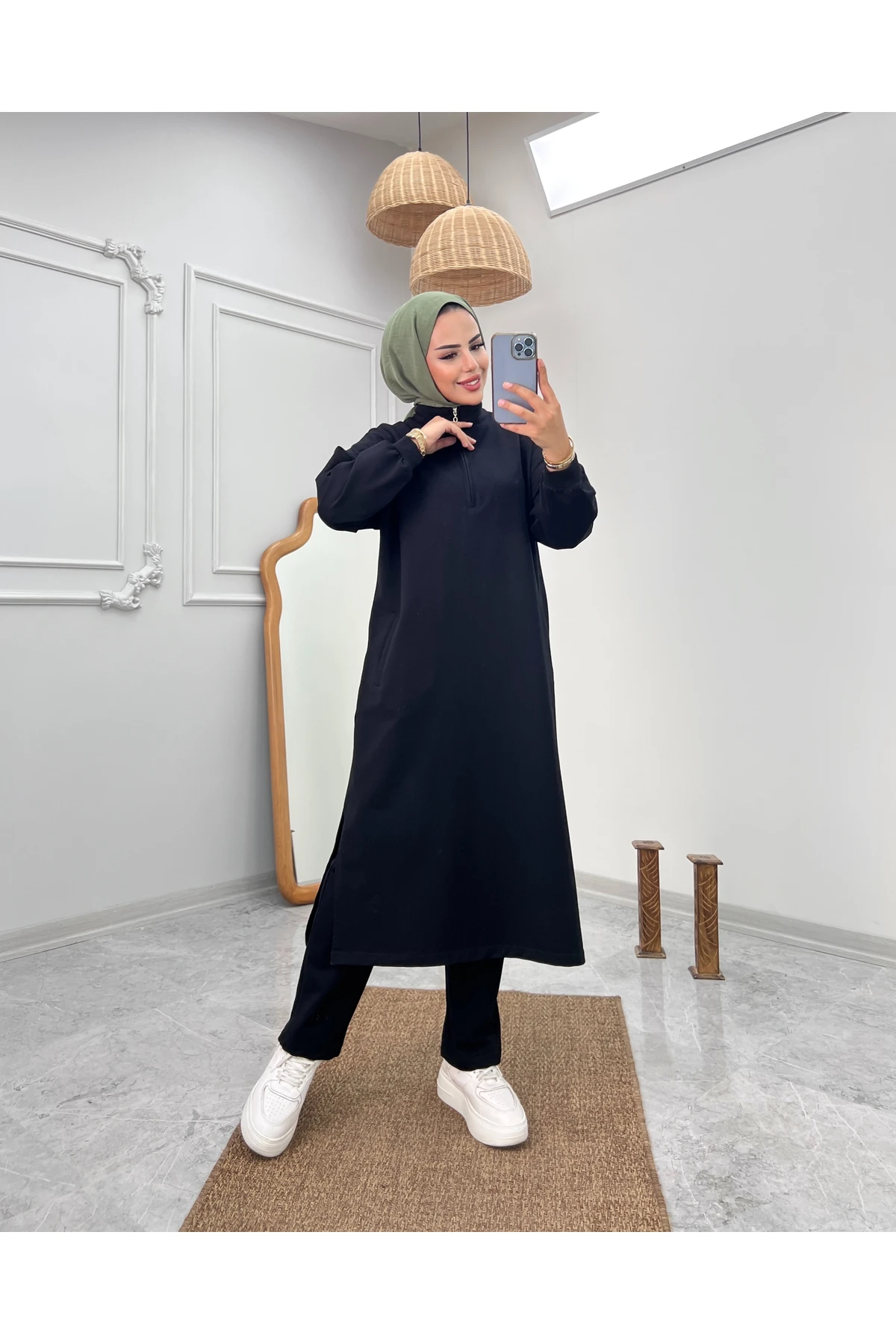 Camelya Tesettür Mevsimlik Eşofman Takımı