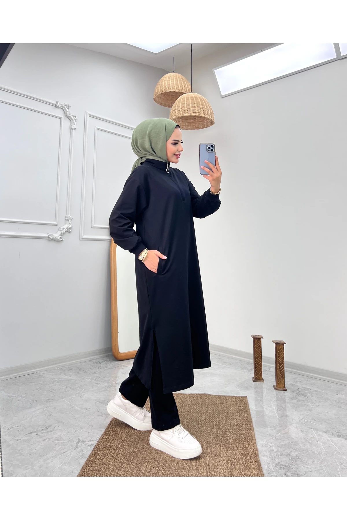 Camelya Tesettür Mevsimlik Eşofman Takımı