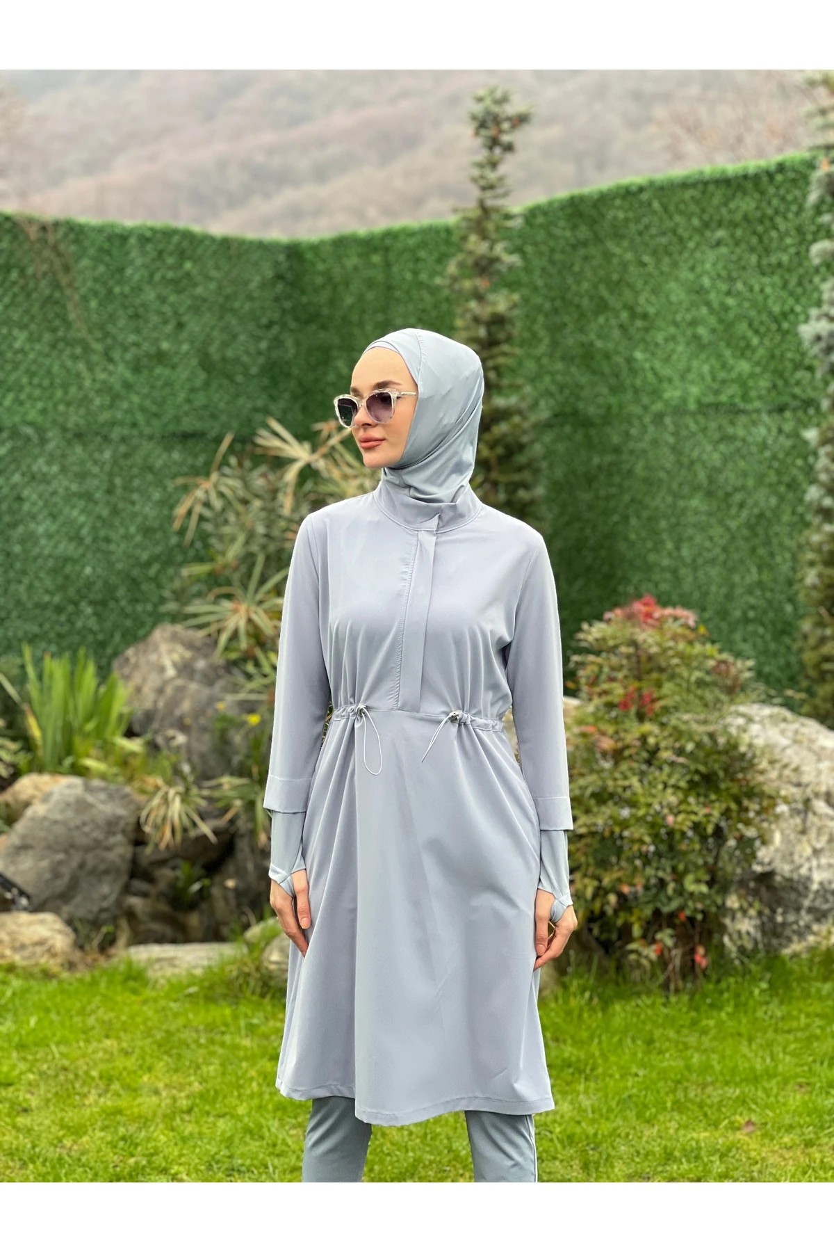 Camelya Yeni Sezon Tesettür Mayo Dört Parça 10358