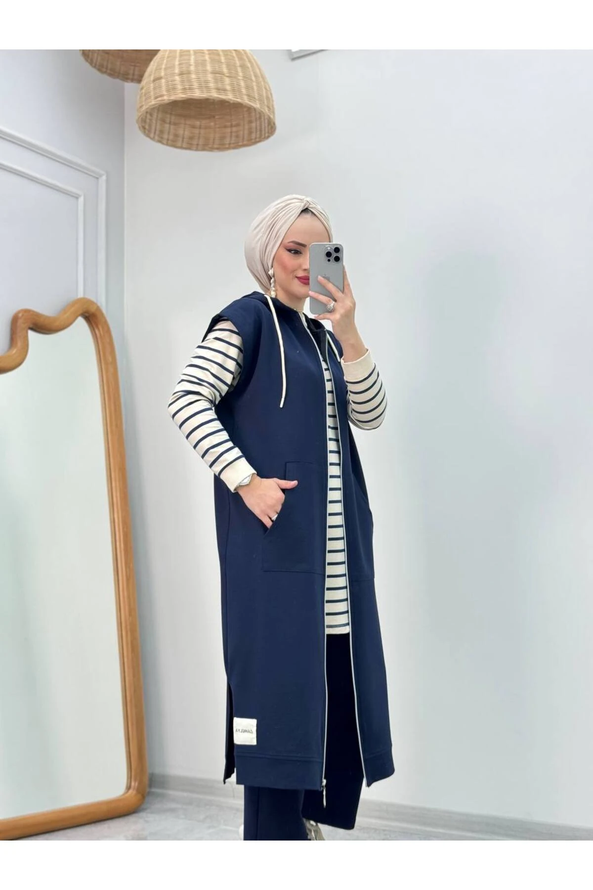 Camelya Pamuklu Penye 3 Lü Takım