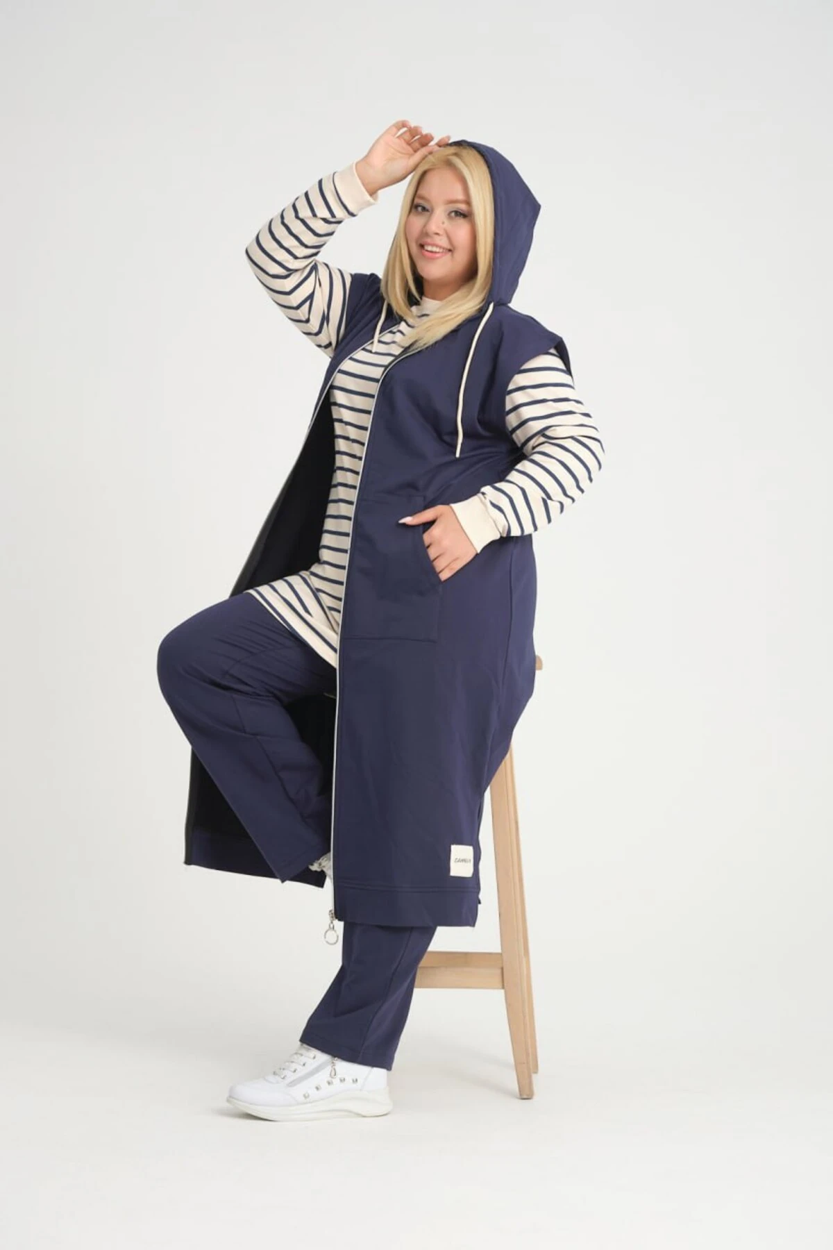 Camelya Pamuklu Penye 3 Lü Takım