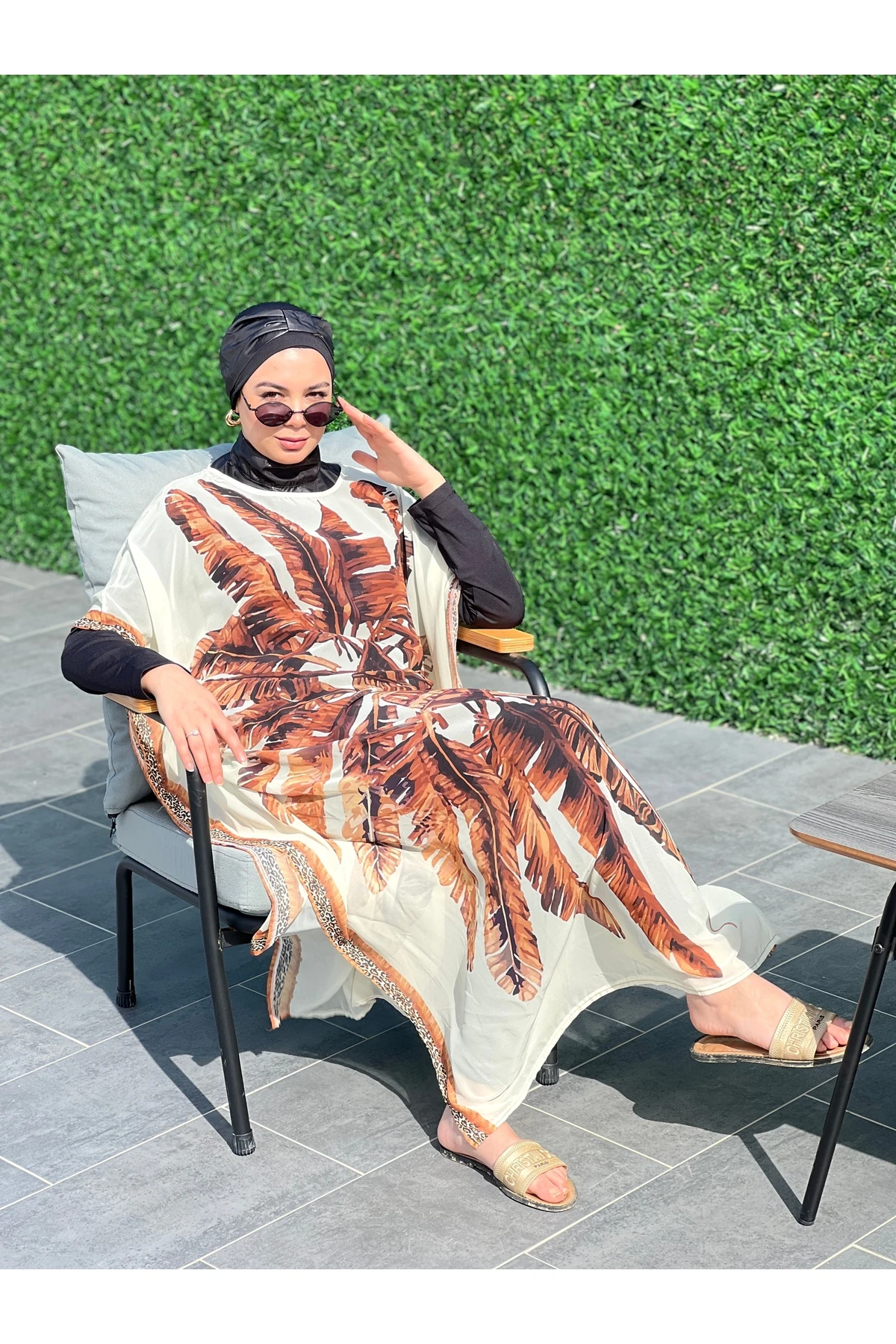 Camelya Beş Parça Tesettür Mayo