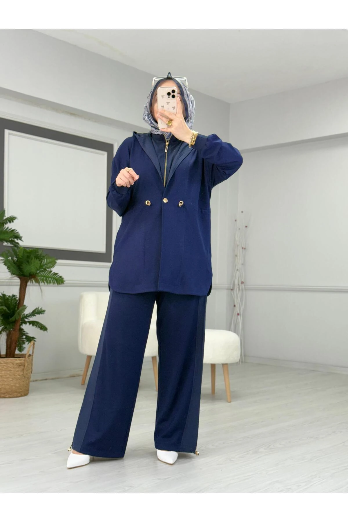 Camelya PARAŞÜT KUMAŞ GARNİLİ BAMBIRLI İKİLİ TAKIM 10705