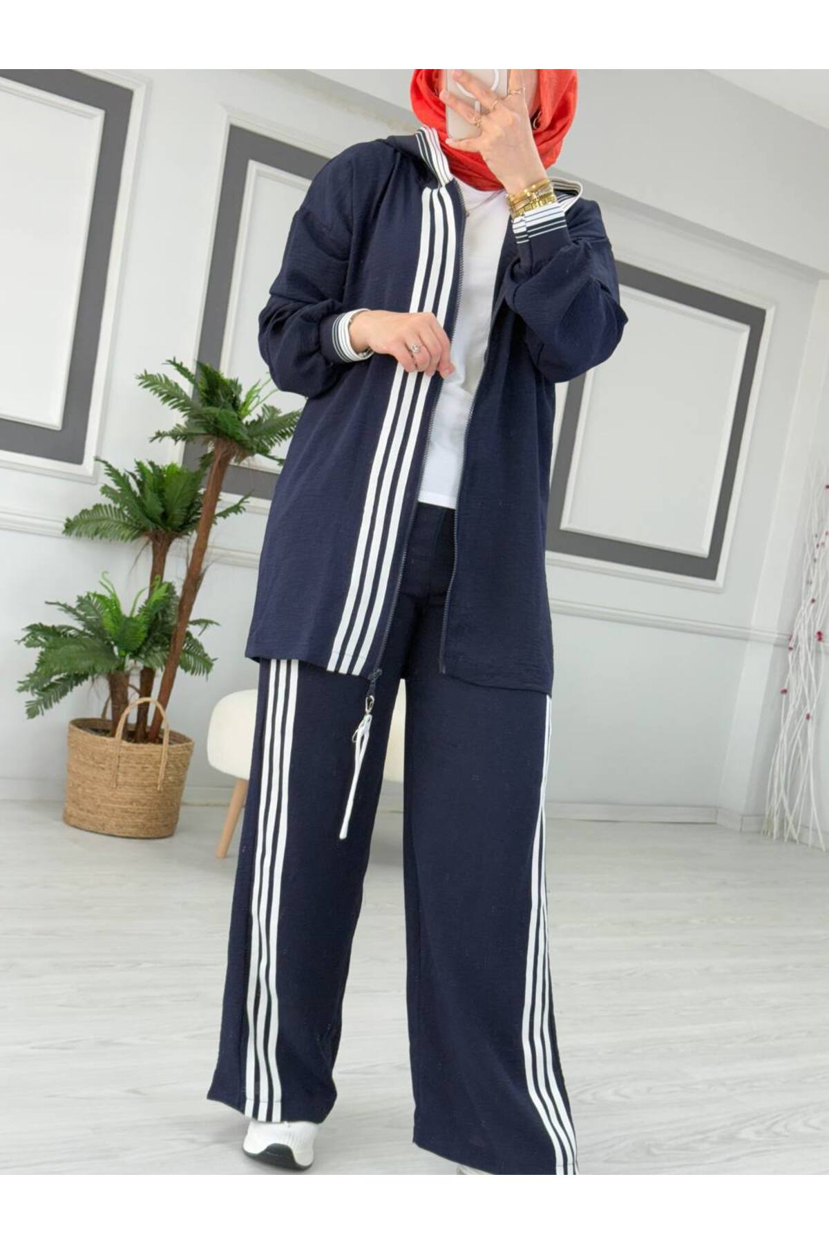 Tesettür Eşofman Takım Lacıvert