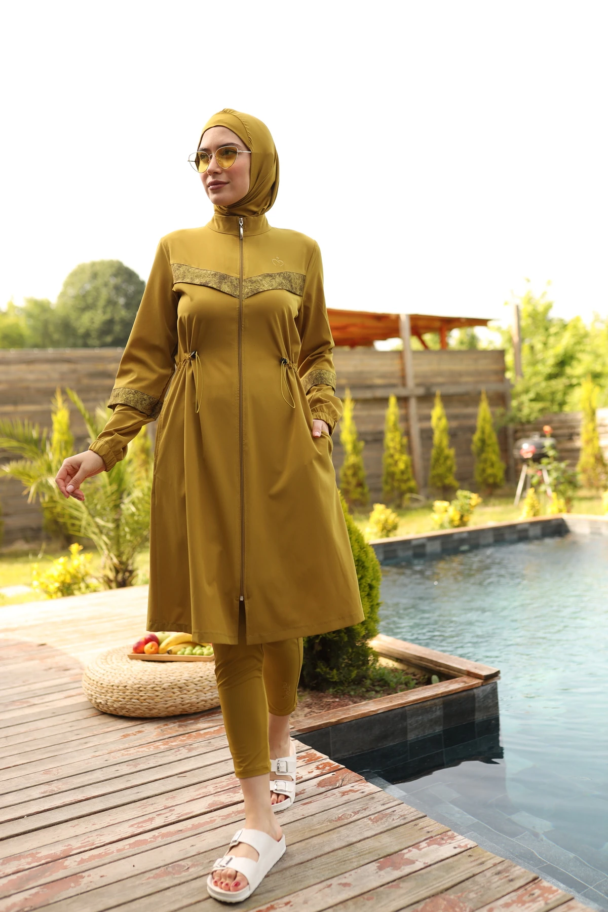 Camelya Yeni sezon Tesettür Mayo dört parça 10366