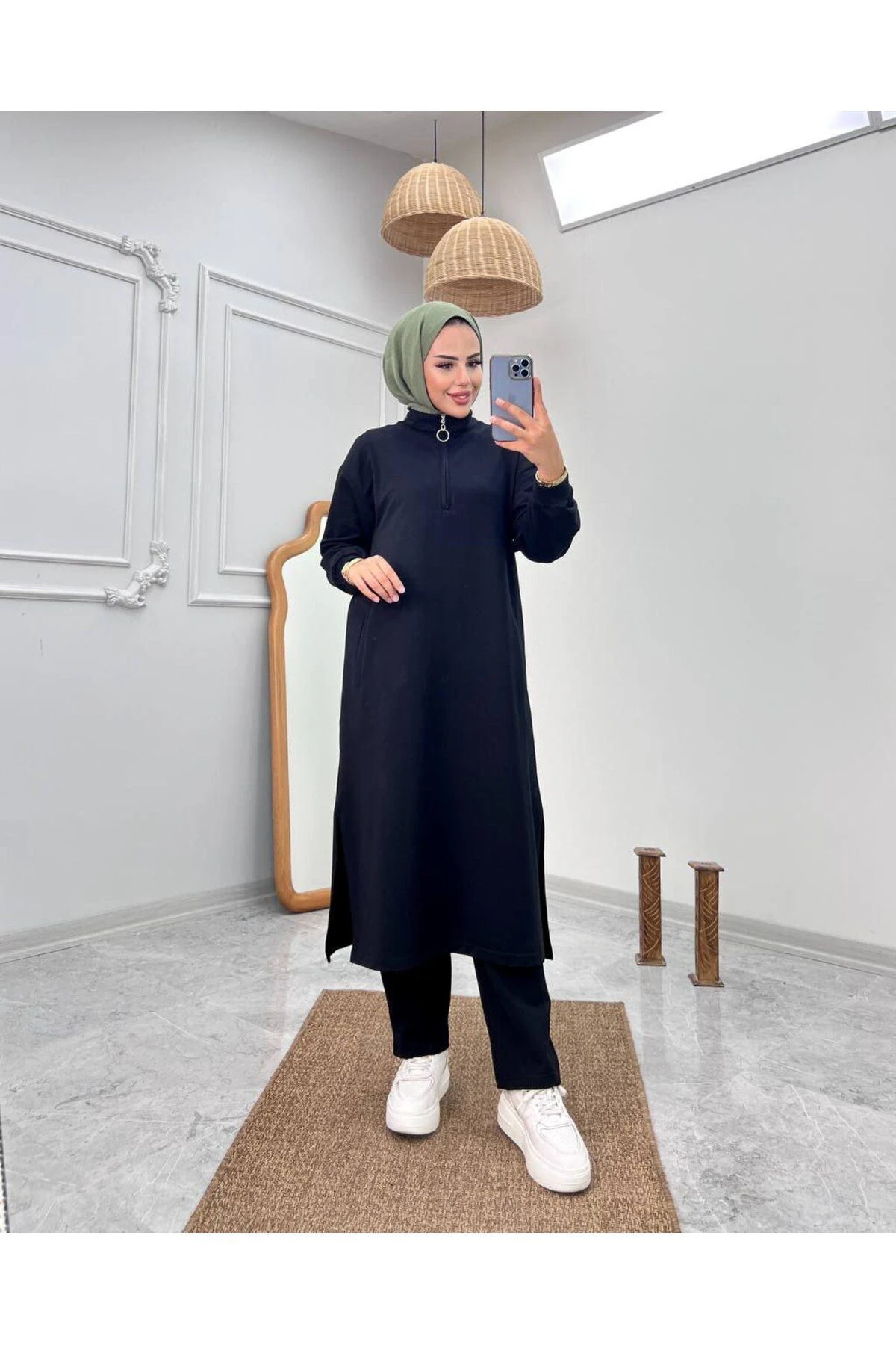 Camelya Tesettür Mevsimlik Eşofman Takımı