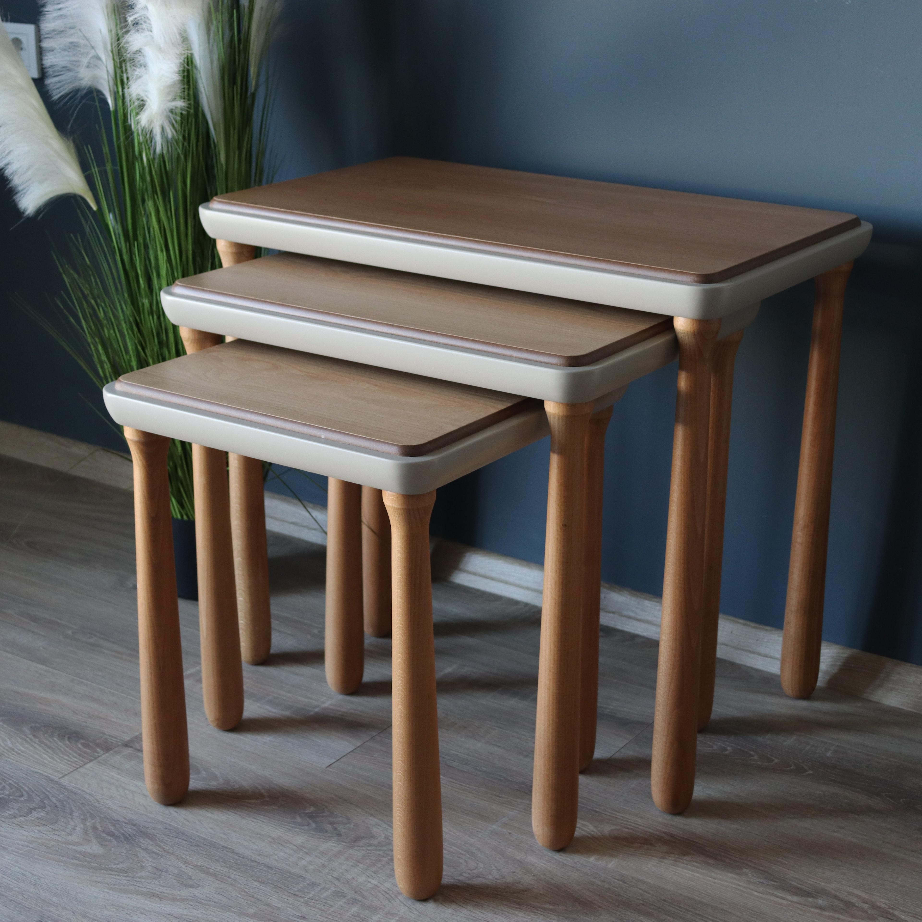 Bohemian Beech Nesting Table