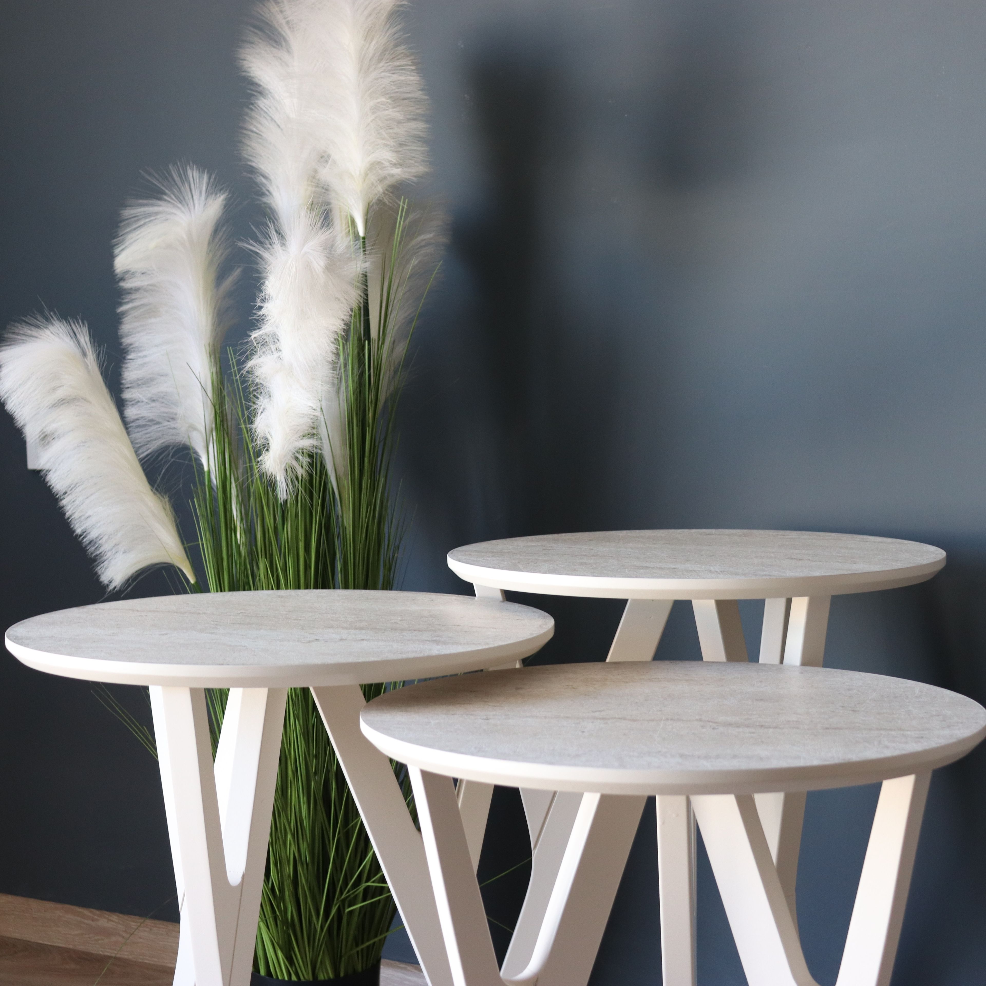 Yedra Travertine Nesting Table