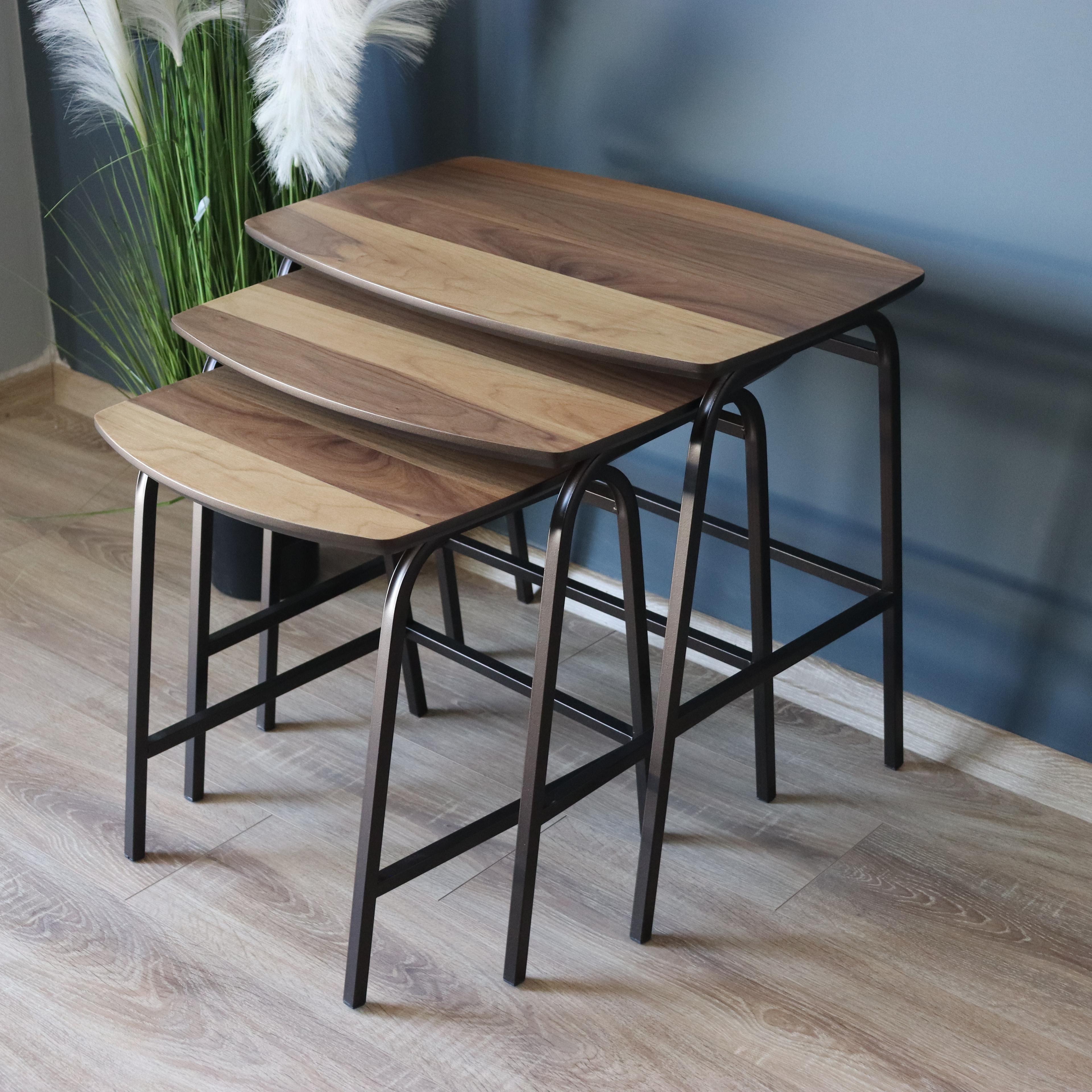 Nox Walnut Nesting Table