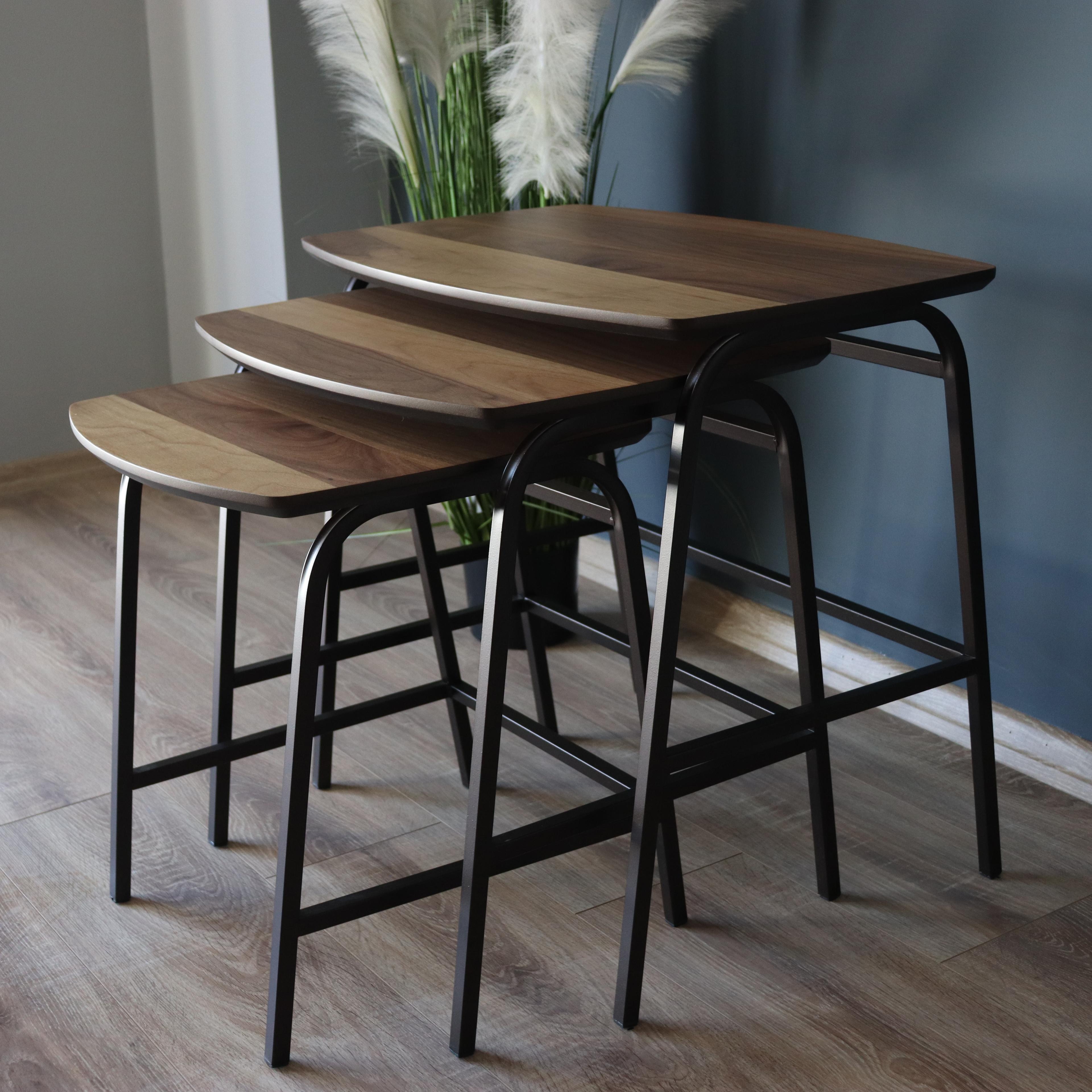 Nox Walnut Nesting Table