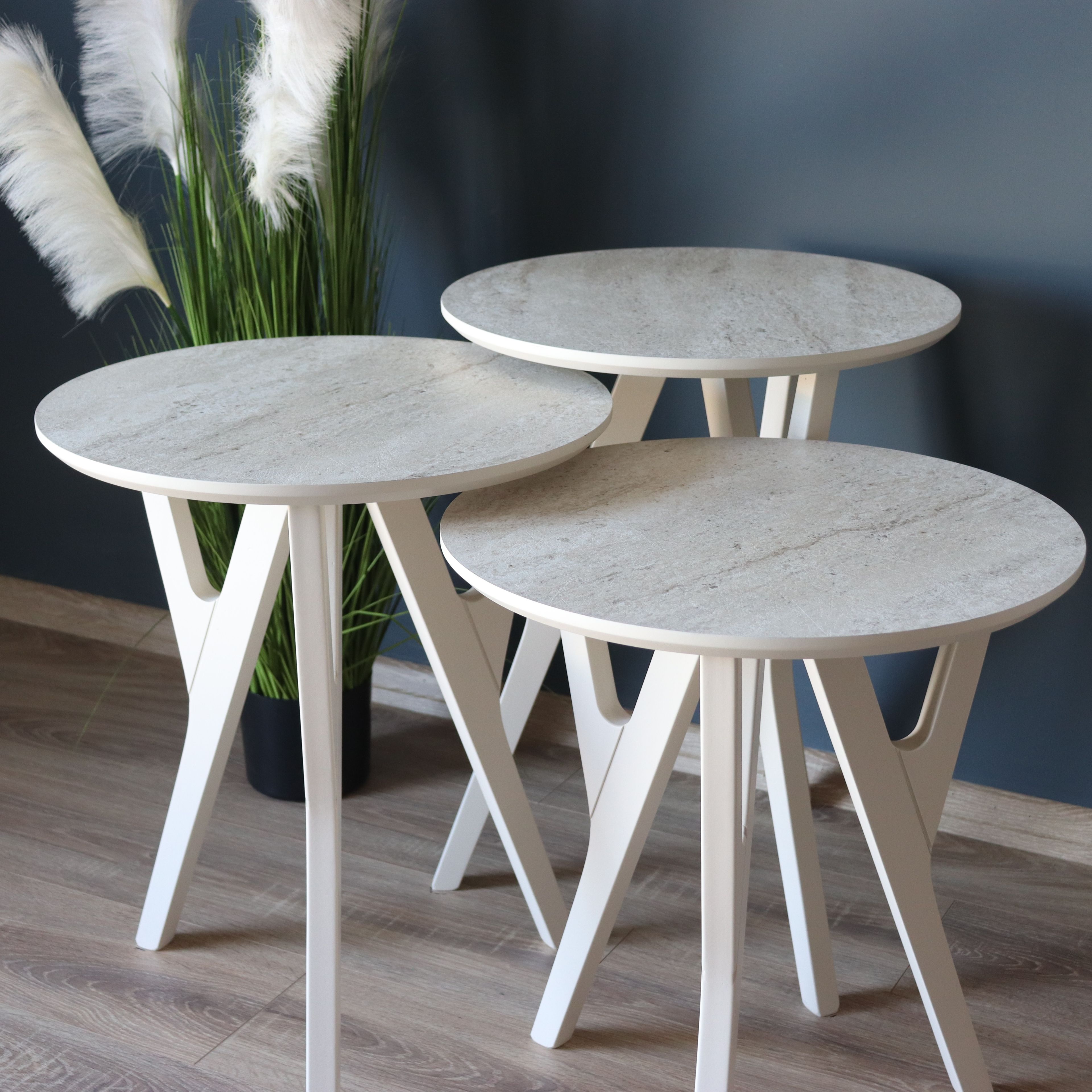 Yedra Travertine Nesting Table