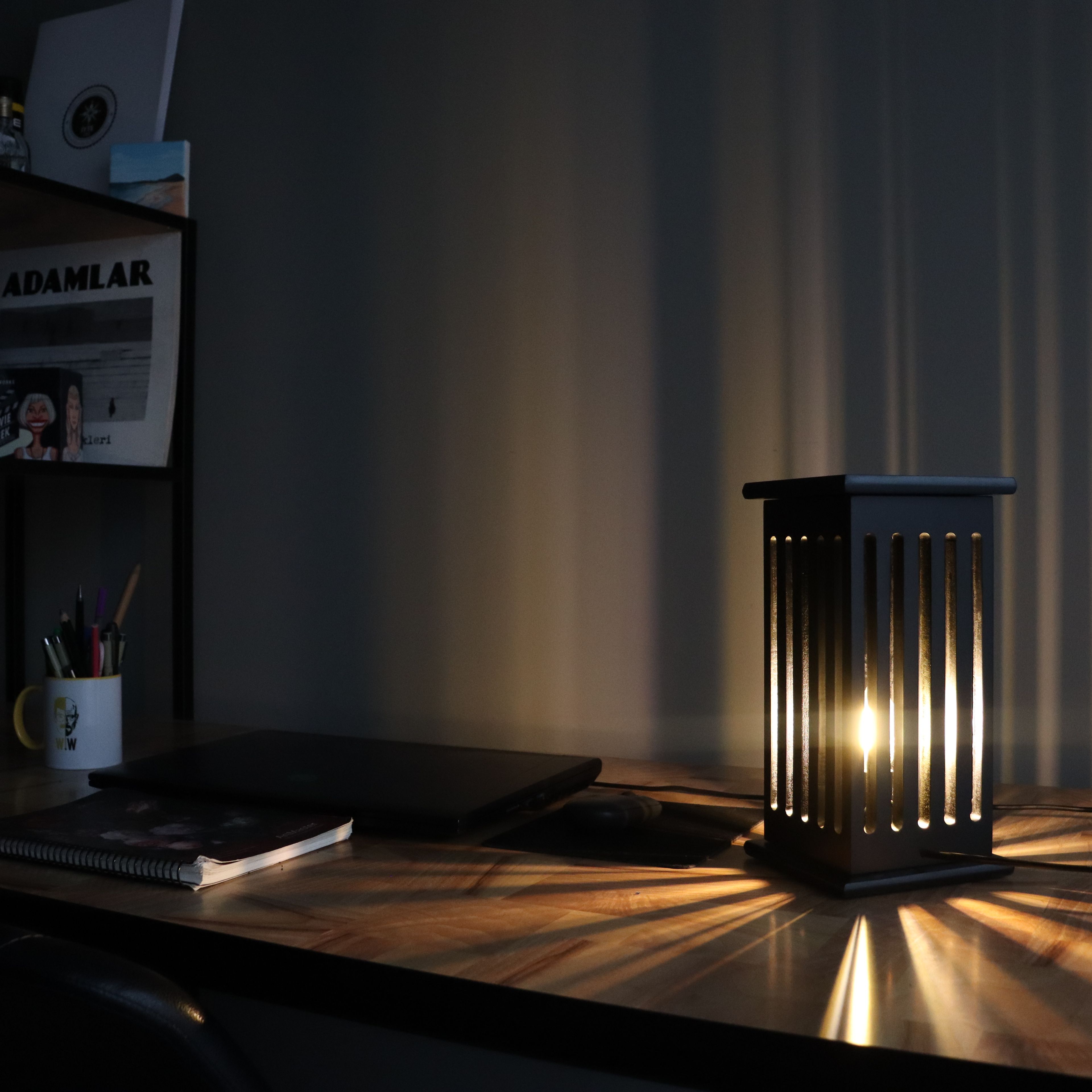 Wooden Desk Lamp