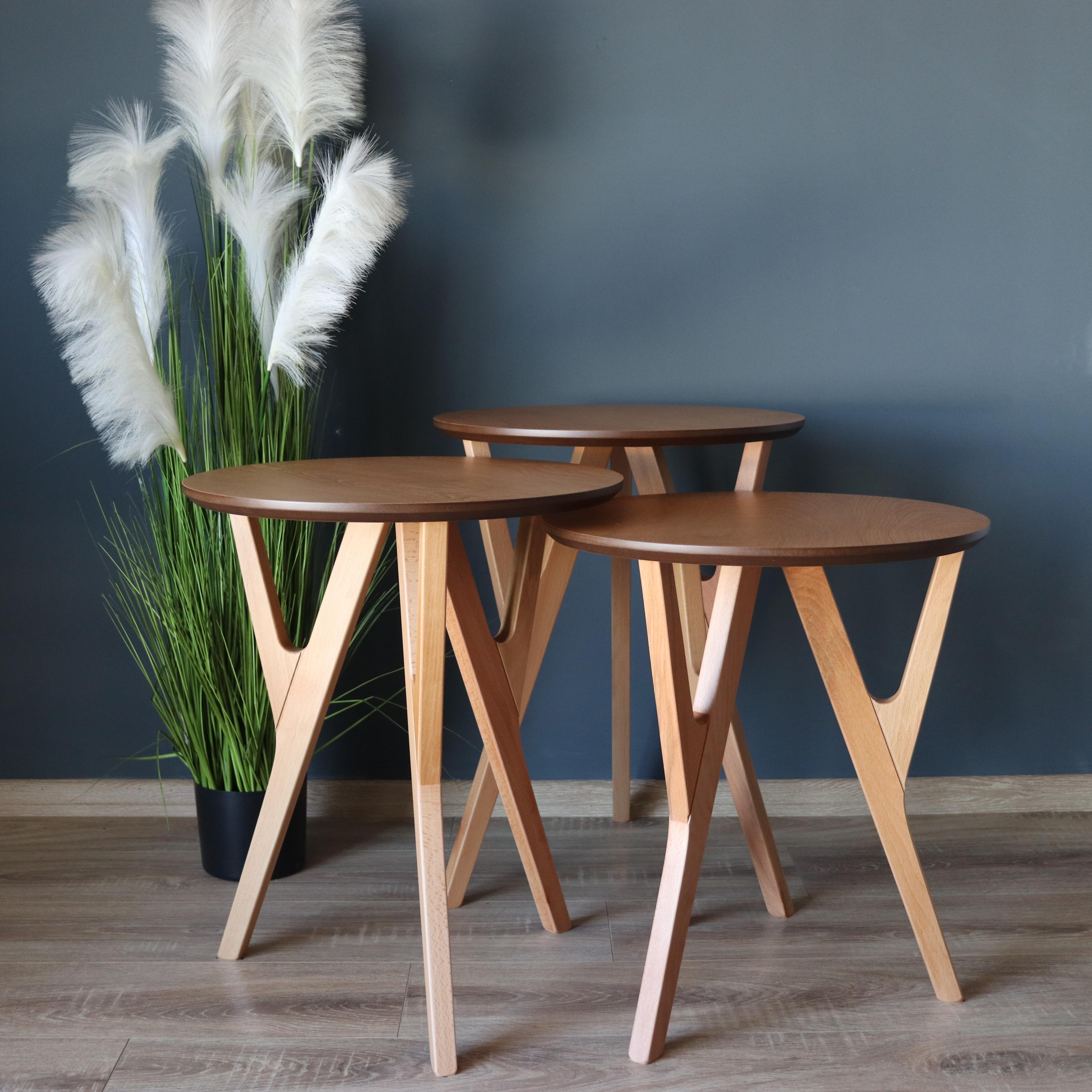 Yedra Beech Nesting Table 