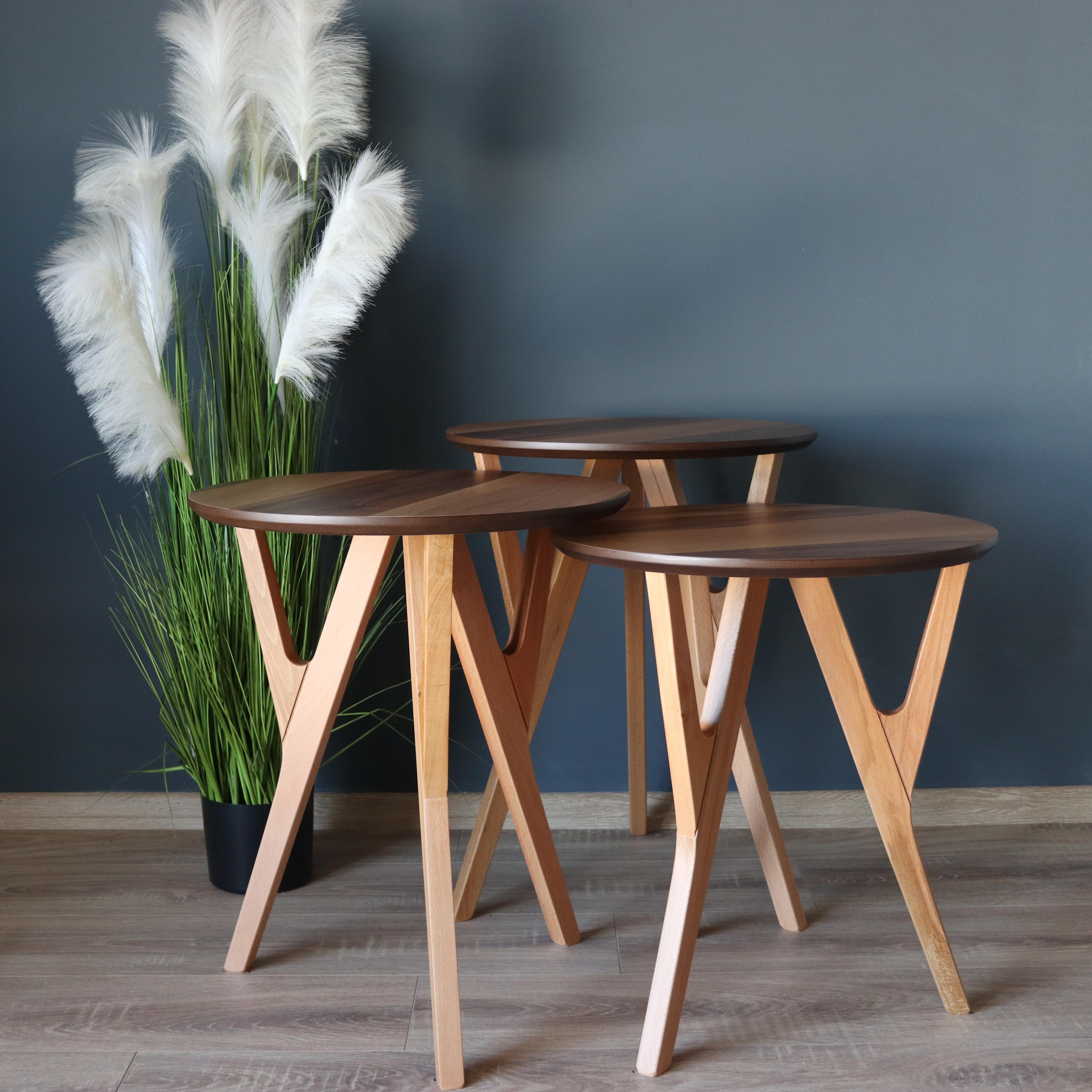 Yedra Walnut Nesting Table