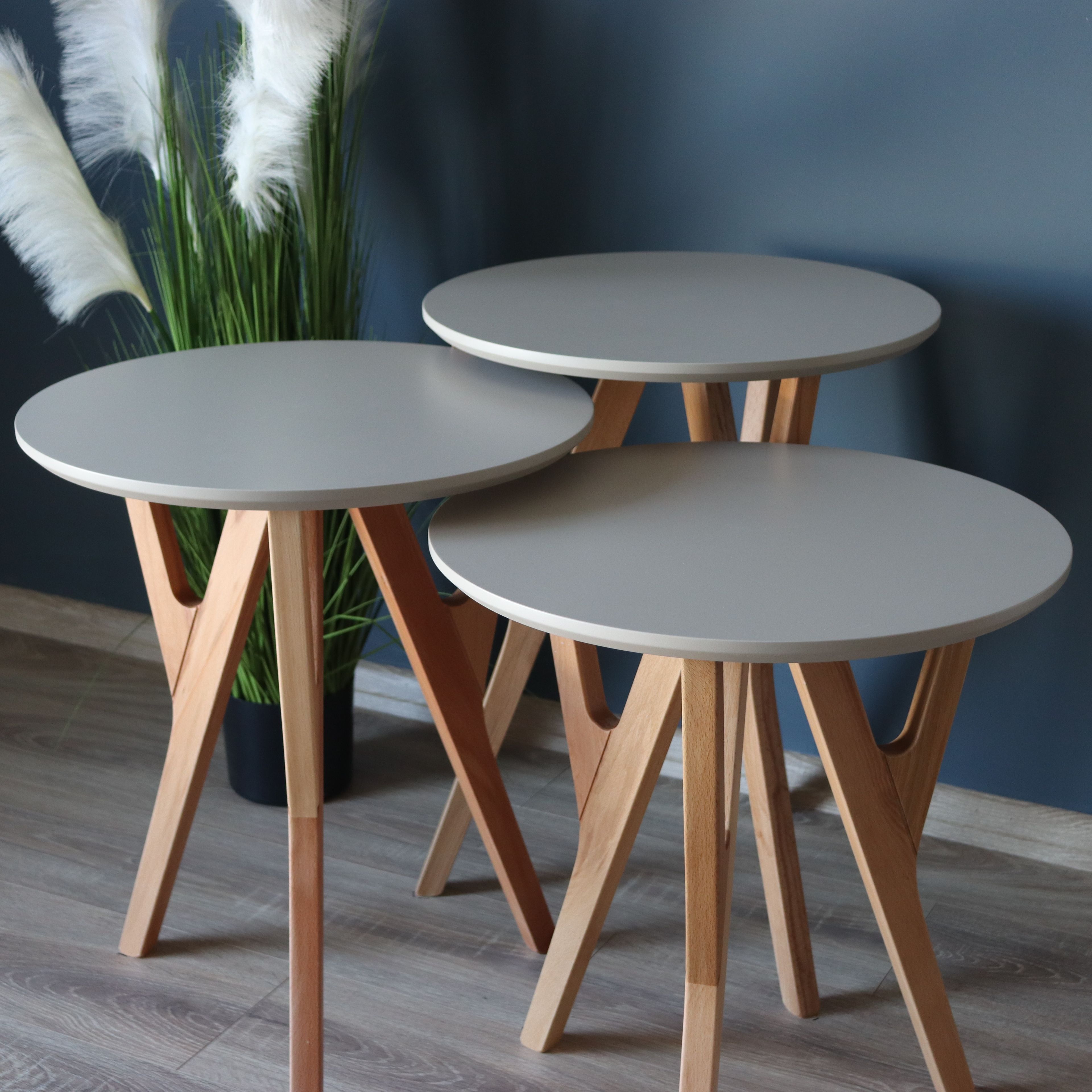 Yedra Beige Nesting Table