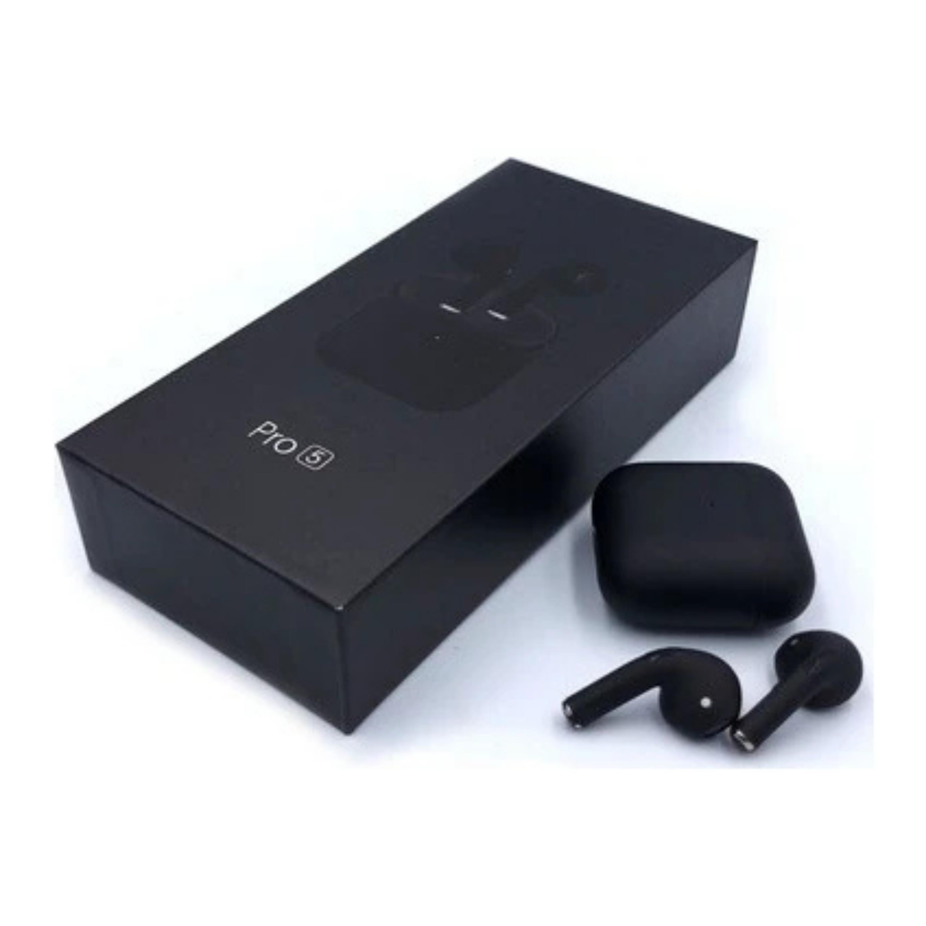 Siyah Pro 5 Kulakiçi Silikonsuz Bluetooth Kulaklık
