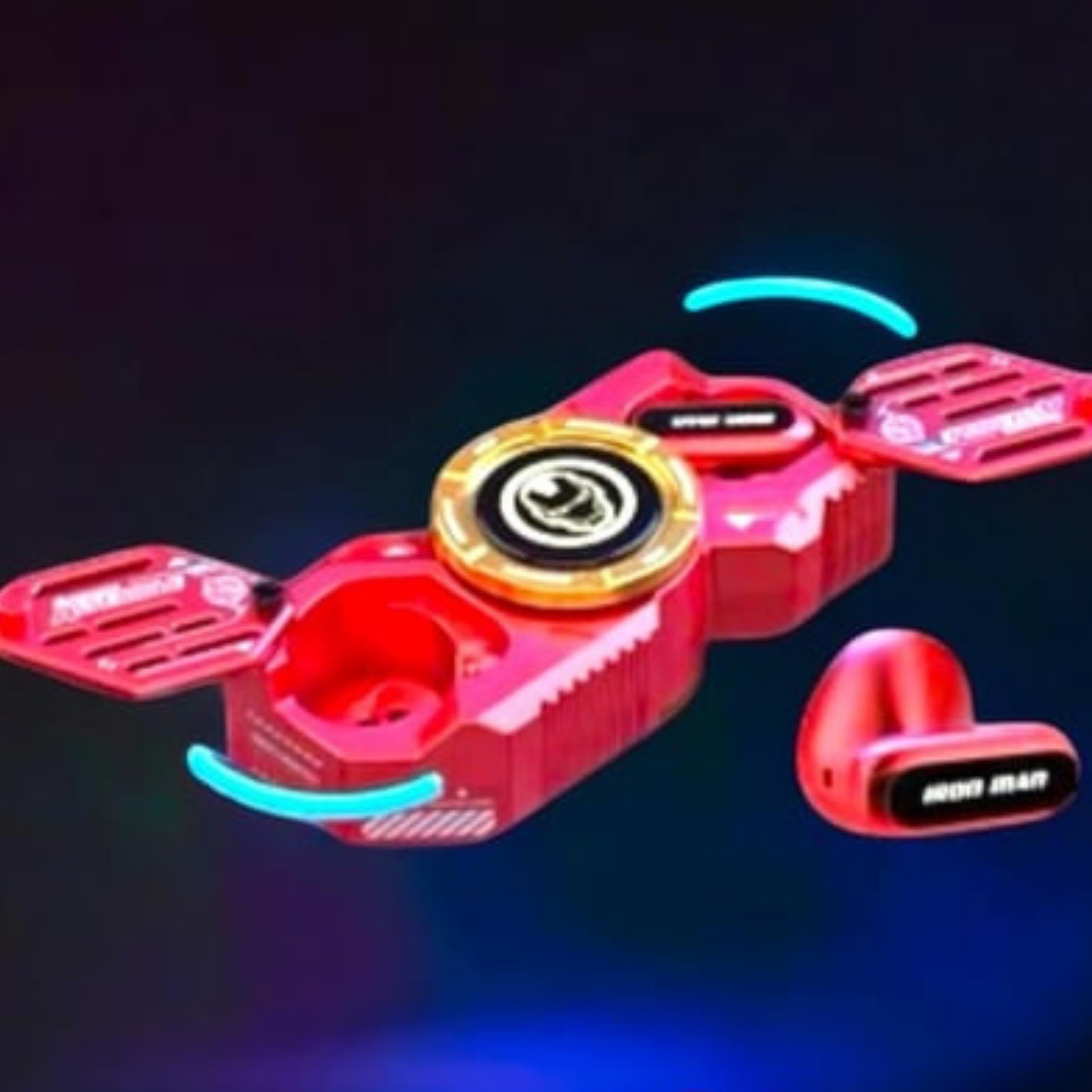 F6 Kırmızı Stres Çarkı Özellikli Marvel Bluetooth Kulaklık