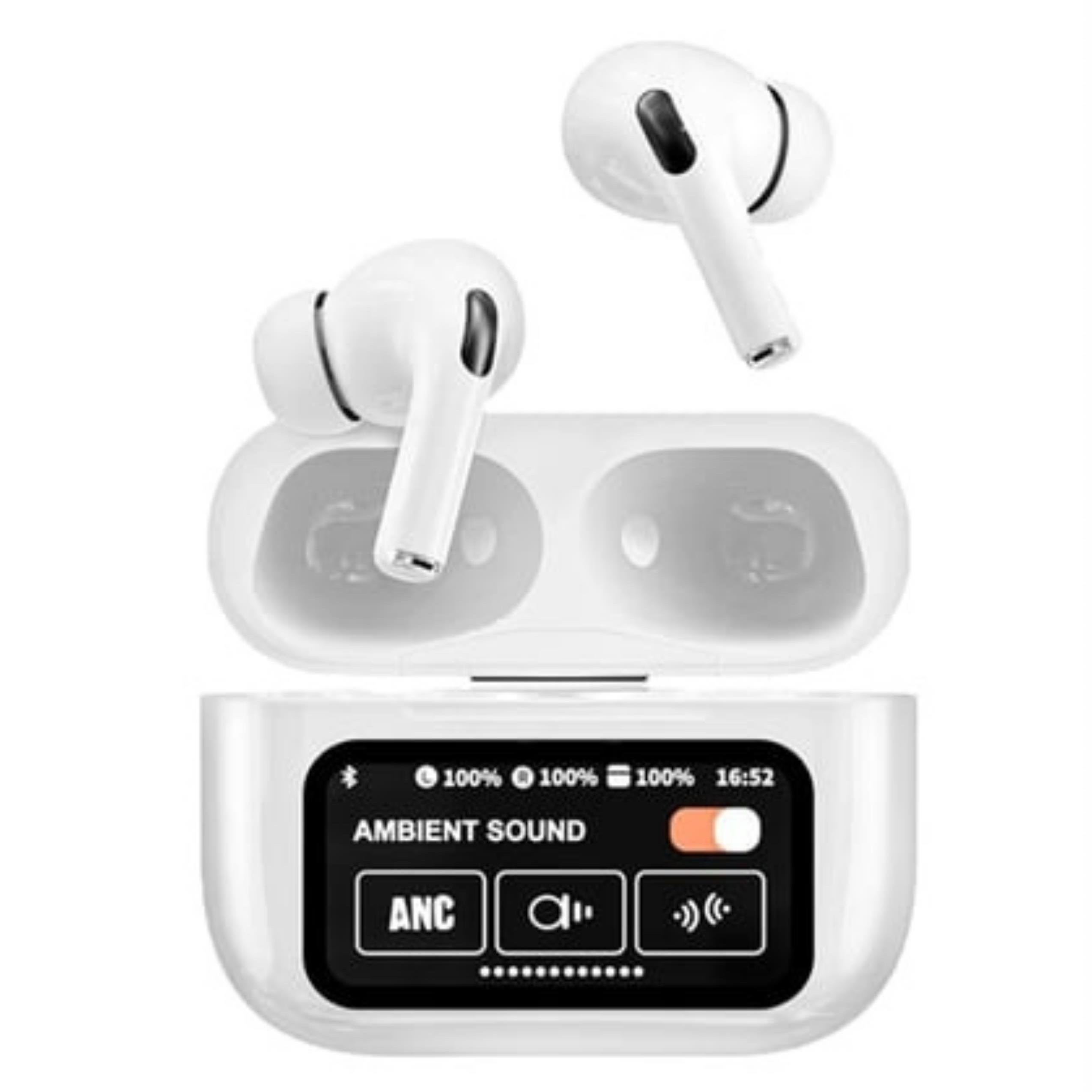 ED Beyaz Dijital Göstergeli Kulak İçi Bluetooth Kulaklık