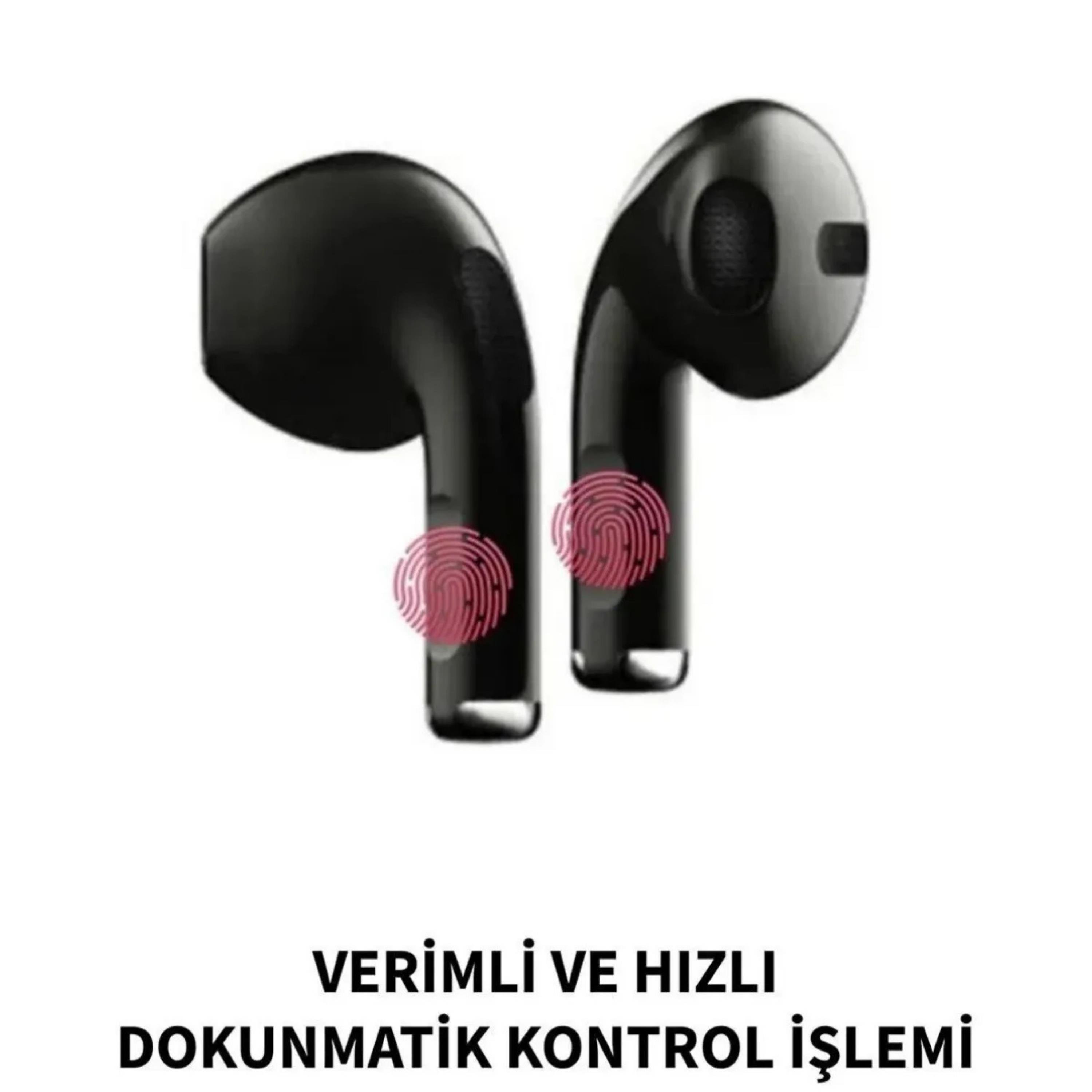 Siyah Pro 5 Kulakiçi Silikonsuz Bluetooth Kulaklık