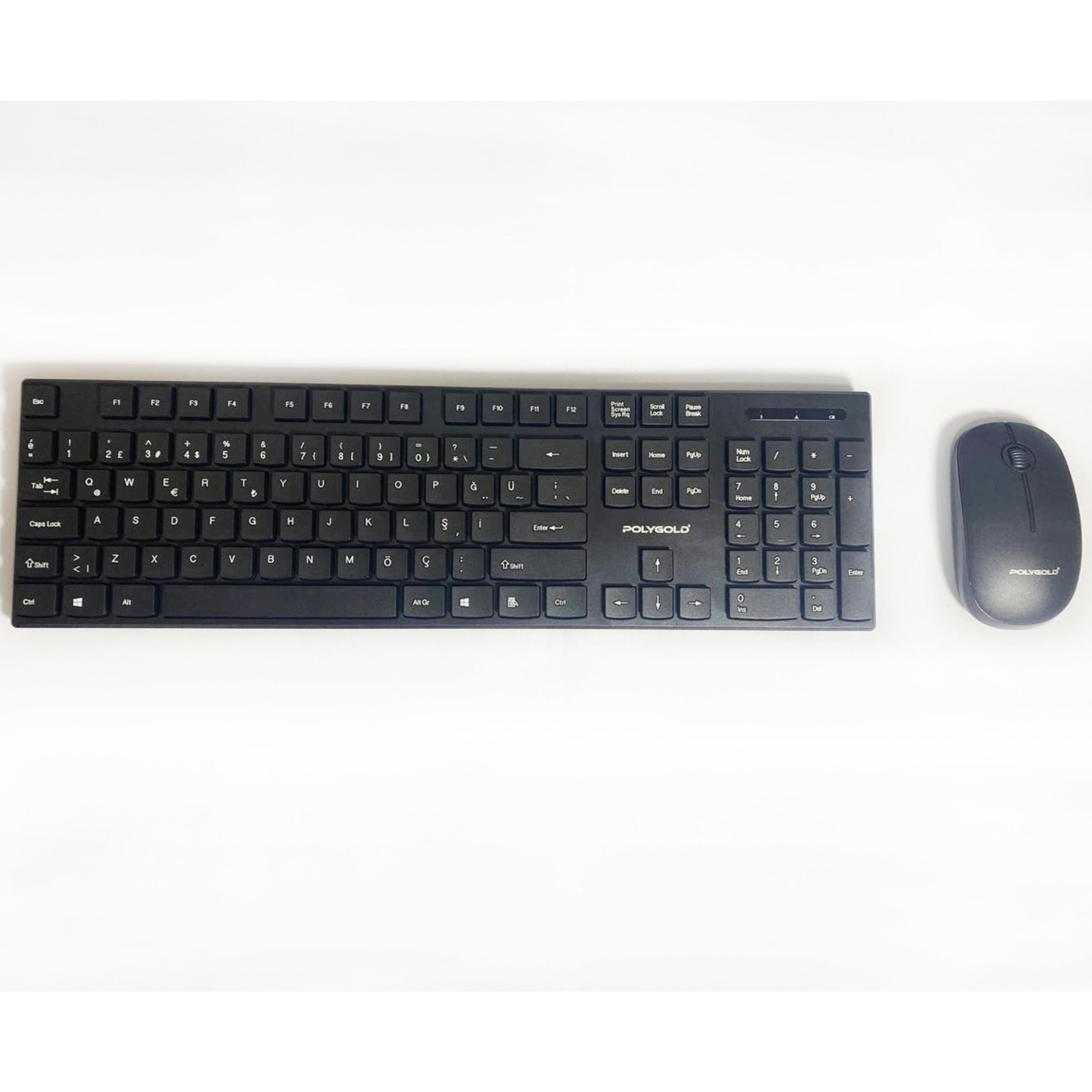 PG-8040 Kablosuz Kare Tuşlu Klavye Ve Mouse