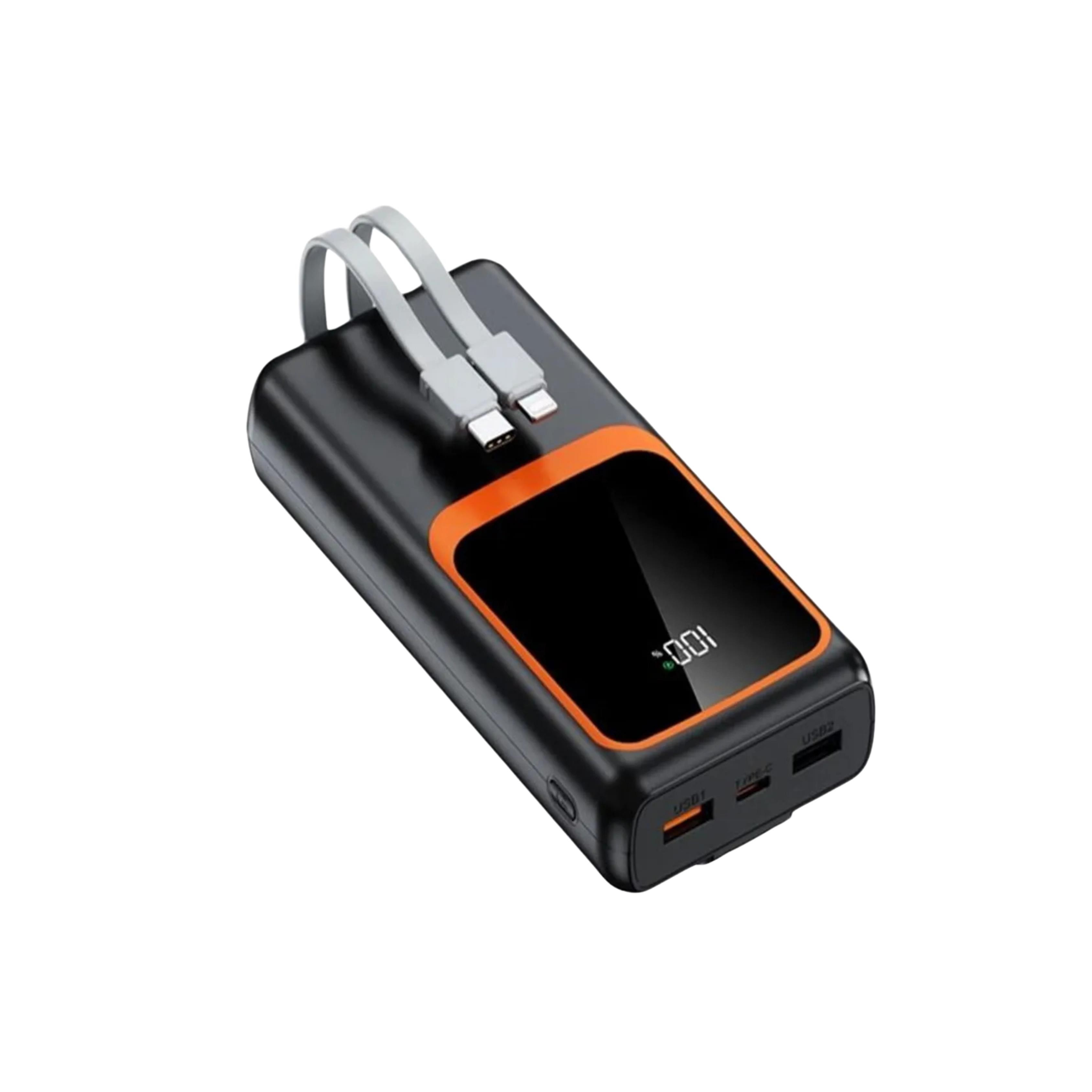 20.000 Mah 22.5W Hızlı Taşınabilir Çok Kablolu Dijital Göstergeli Powerbank