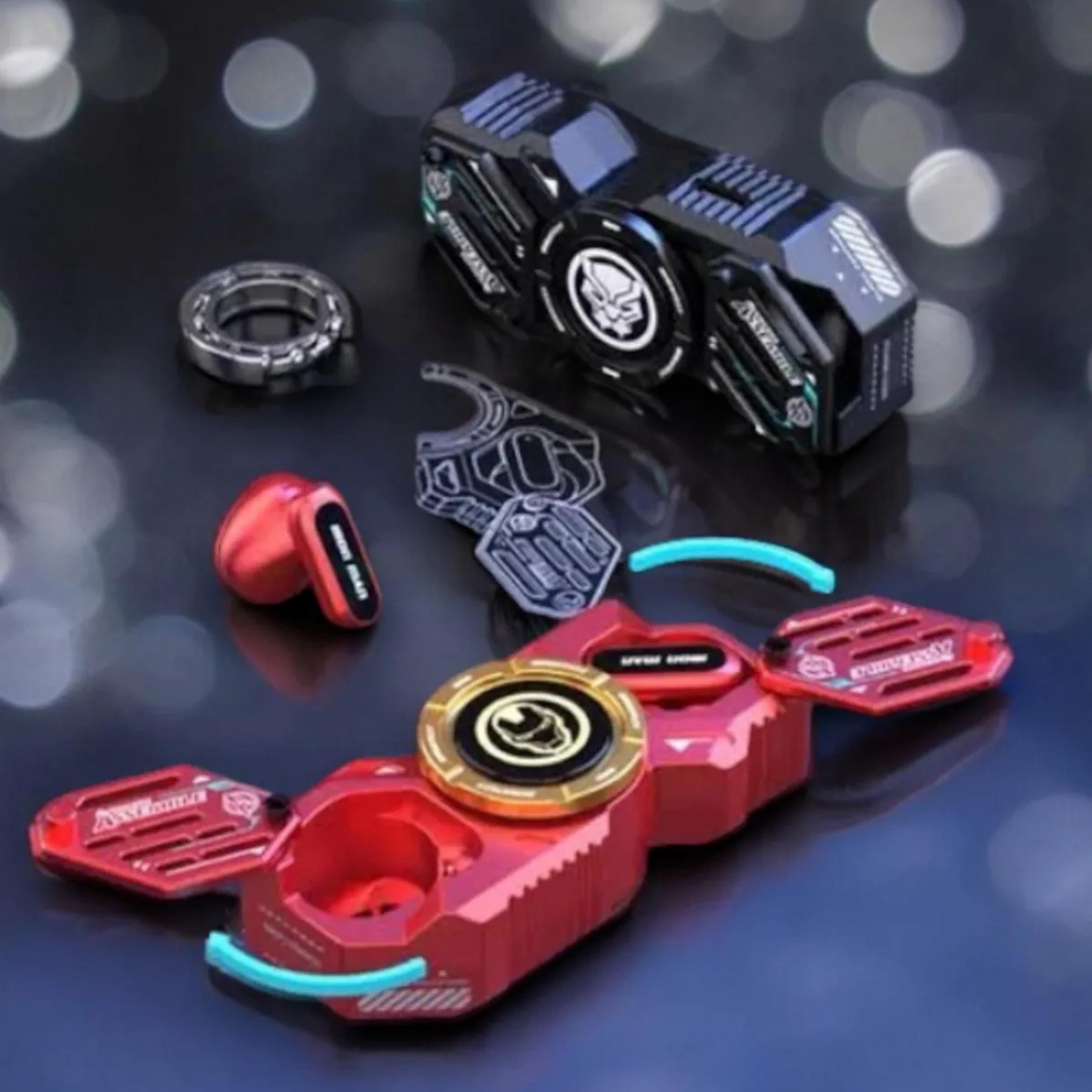 F6 Kırmızı Stres Çarkı Özellikli Marvel Bluetooth Kulaklık
