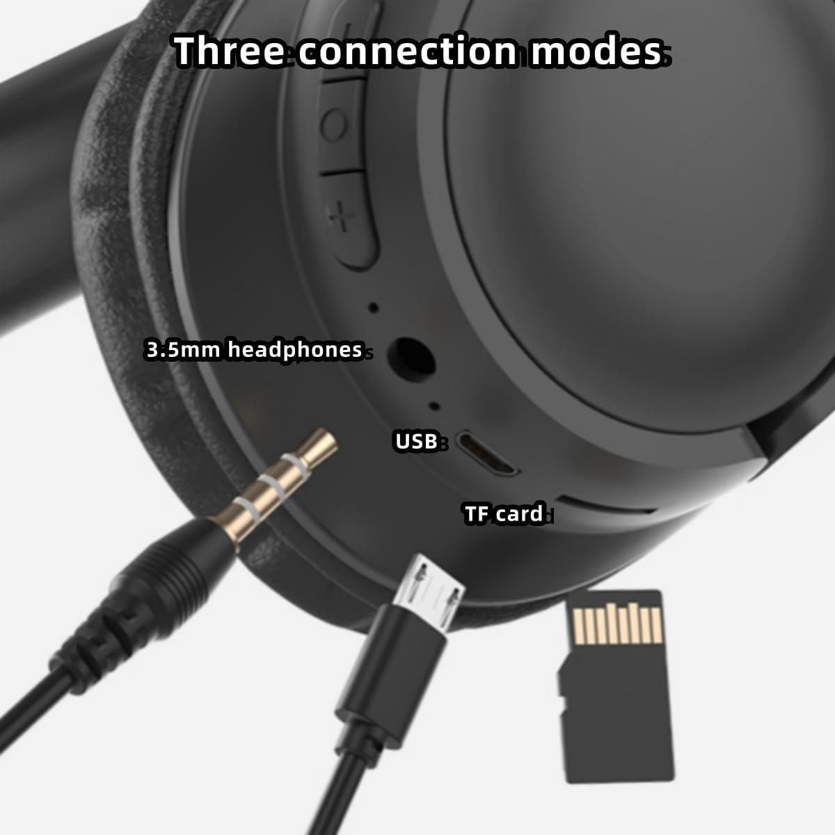 HN02 Beyaz Kulak Üstü Kablosuz Bluetooth Kulaklık