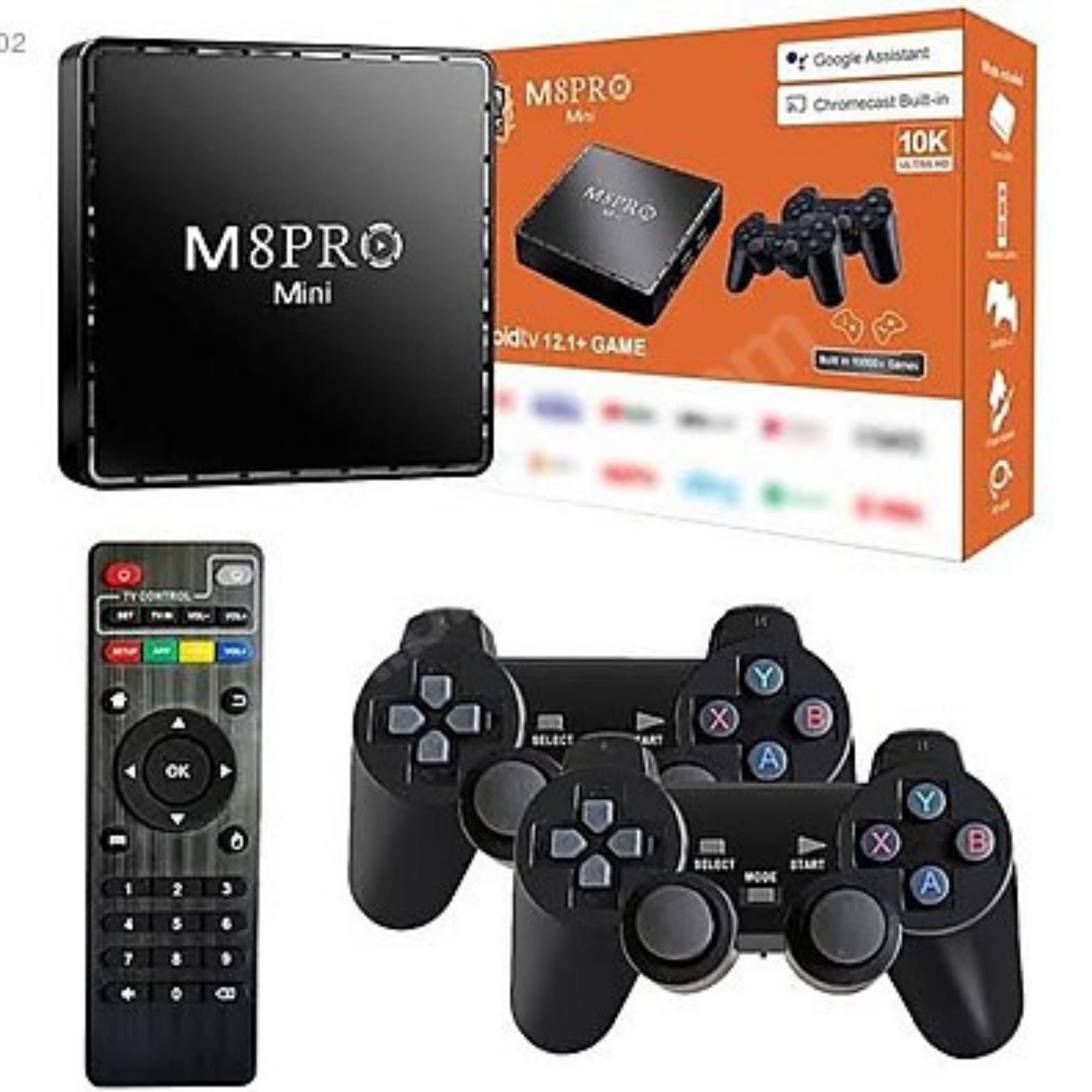 M8 Pro Mini Android Box Ve Game Box 2 Oyun Kolu Oyun Konsolu 2In1