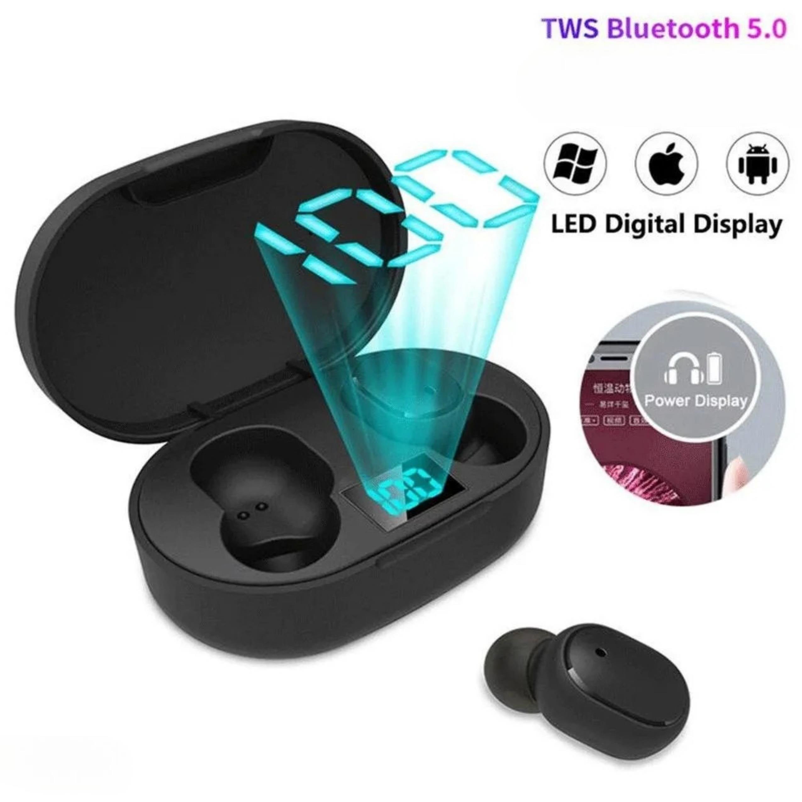 E6S Kablosuz Kulak İçi  Dijital Göstergeli Bluetooth Kulaklık