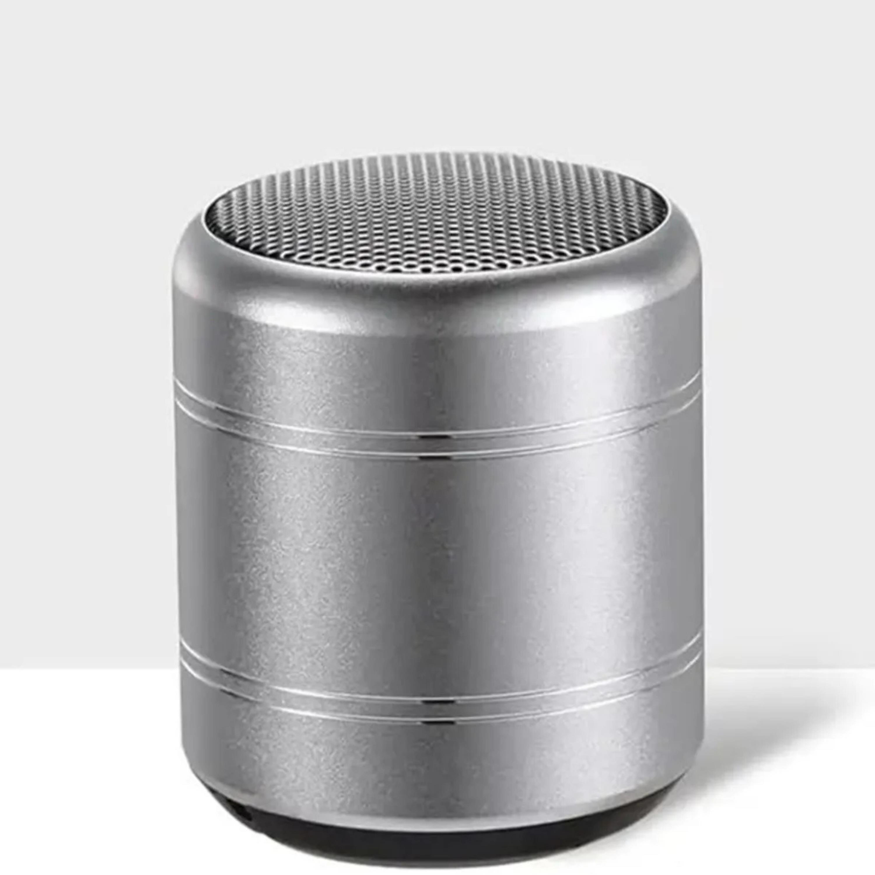 Mavi Mini Alüminyum Yüksek Bass Küçük Speaker TWS Yuvarlak Kablosuz Bluetooth Hoparlör